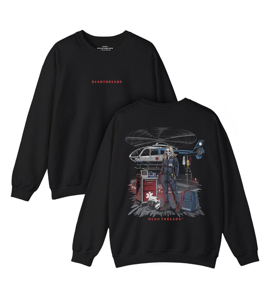 FLIGHT NURSE - “DT ESSENTIAL" CREWNECK SWEATSHIRT – Sweatshirt – Dead Threads Apparel