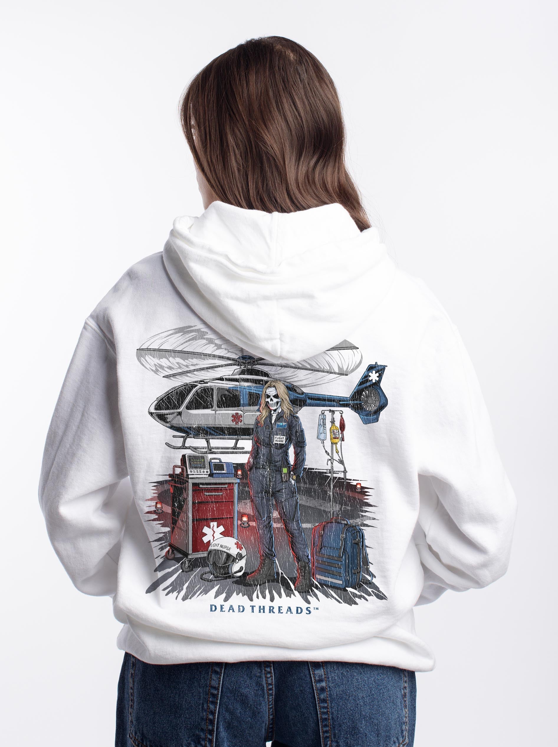 FLIGHT NURSE - “DT ESSENTIAL" HOODIE – Hoodie – Dead Threads Apparel