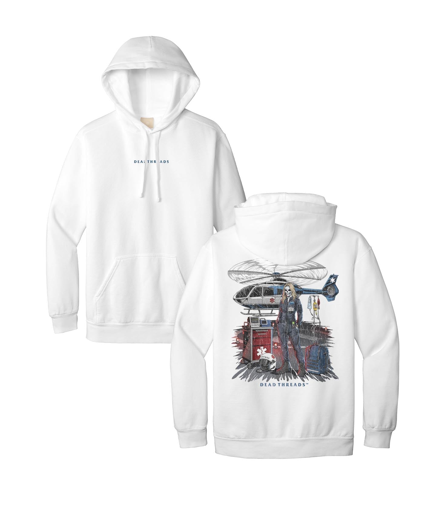 FLIGHT NURSE - “DT ESSENTIAL" HOODIE – Hoodie – Dead Threads Apparel