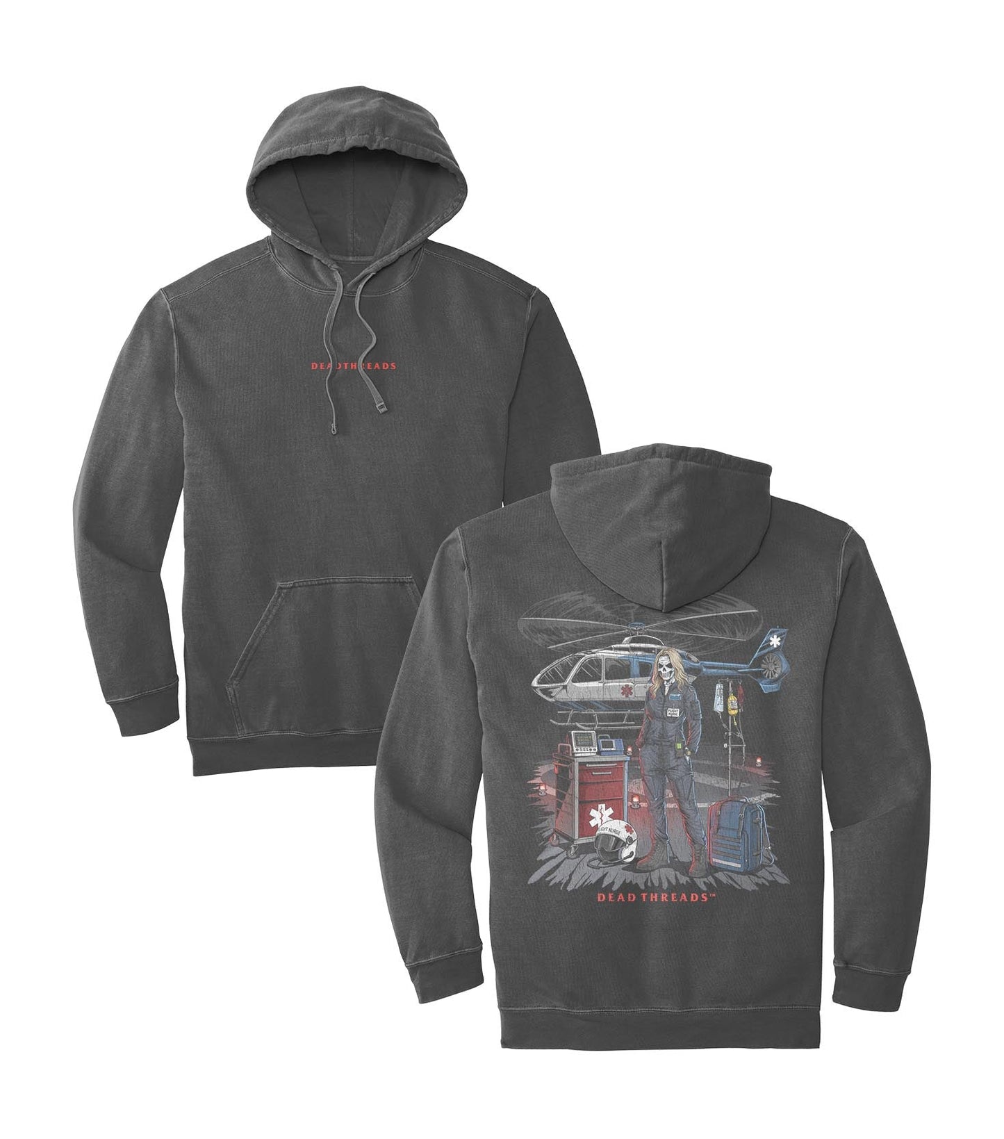 FLIGHT NURSE - “DT ESSENTIAL" HOODIE – Hoodie – Dead Threads Apparel