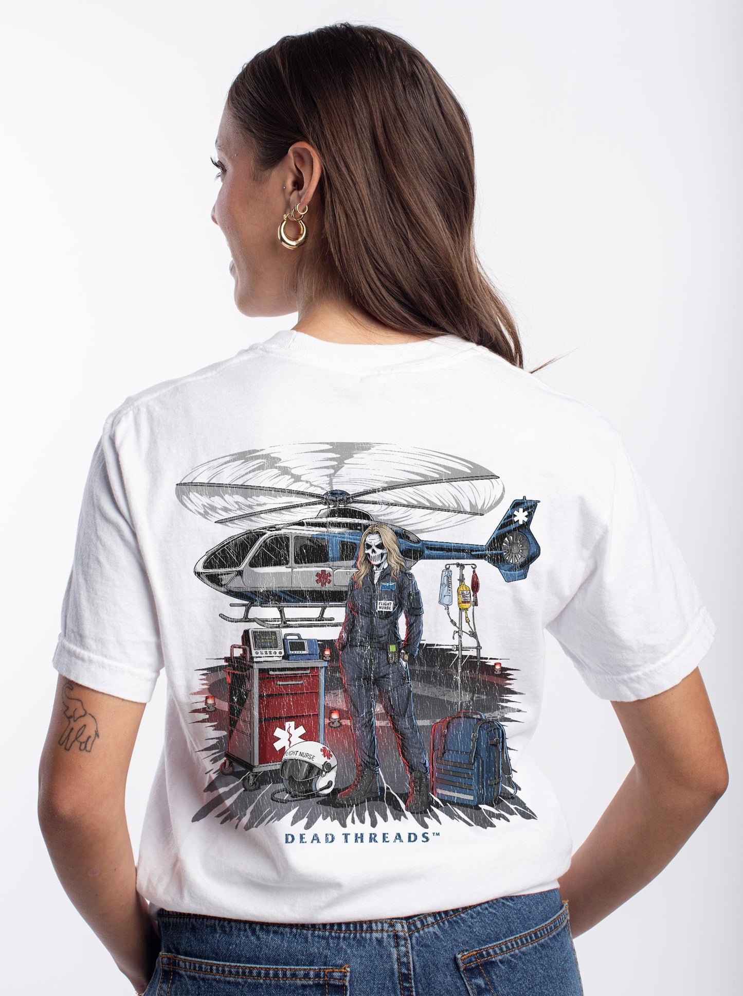 FLIGHT NURSE - “DT ESSENTIAL" PREMIUM T-SHIRT – T-Shirt – Dead Threads Apparel