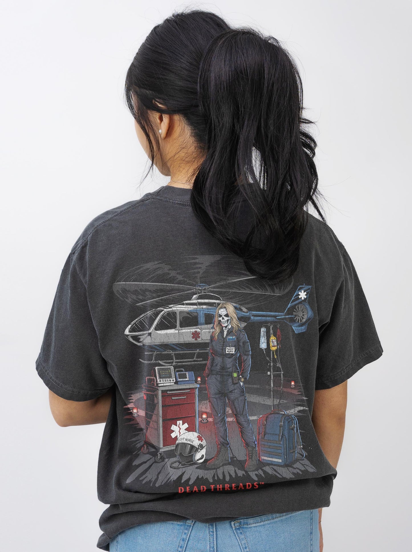 FLIGHT NURSE - “DT ESSENTIAL" PREMIUM T-SHIRT – T-Shirt – Dead Threads Apparel