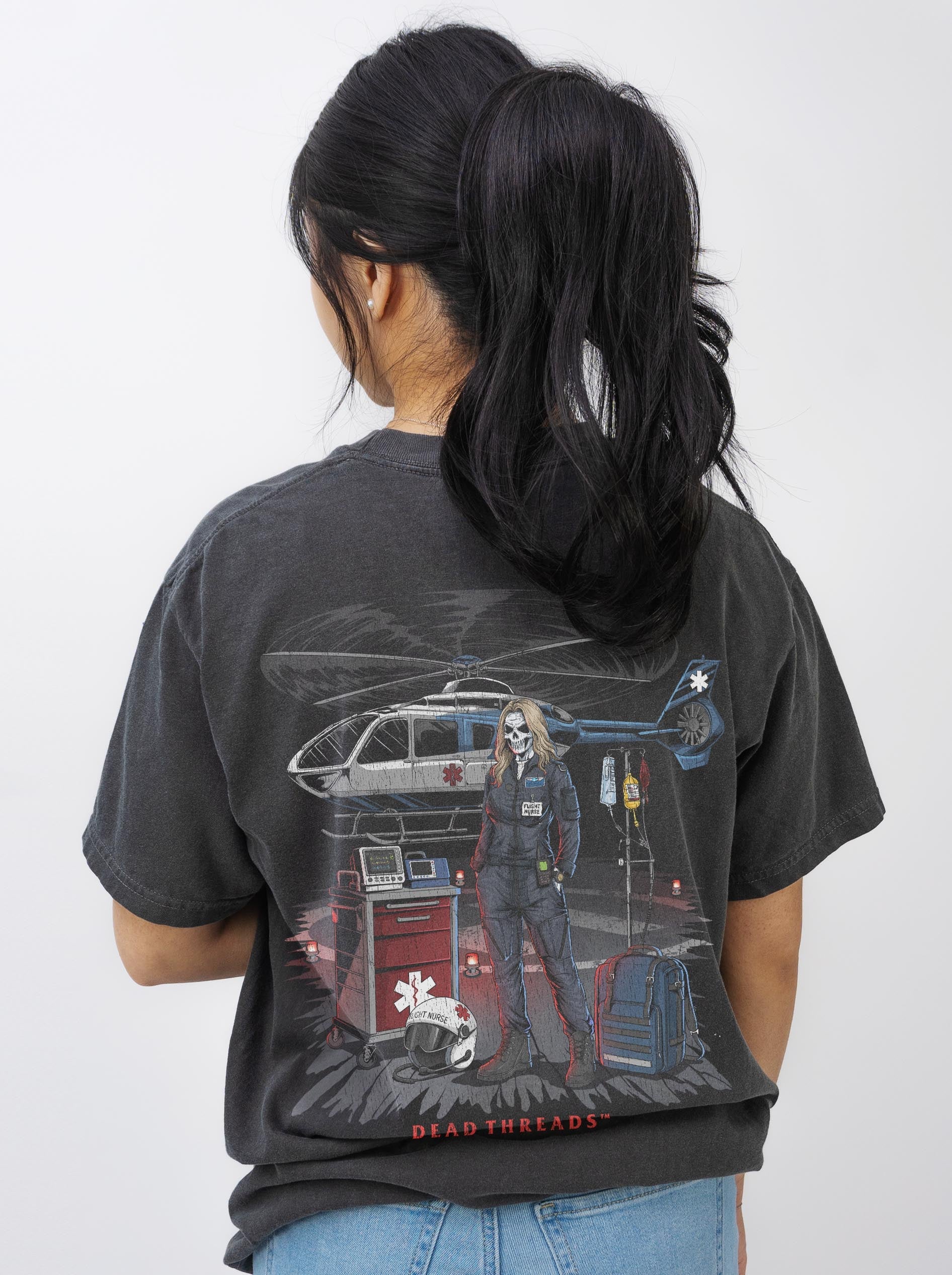 FLIGHT NURSE - “DT ESSENTIAL" PREMIUM T-SHIRT – T-Shirt – Dead Threads Apparel