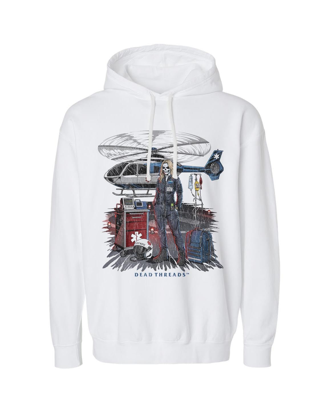 FLIGHT NURSE - LIGHTWEIGHT HOODIE – Lightweight – Dead Threads Apparel