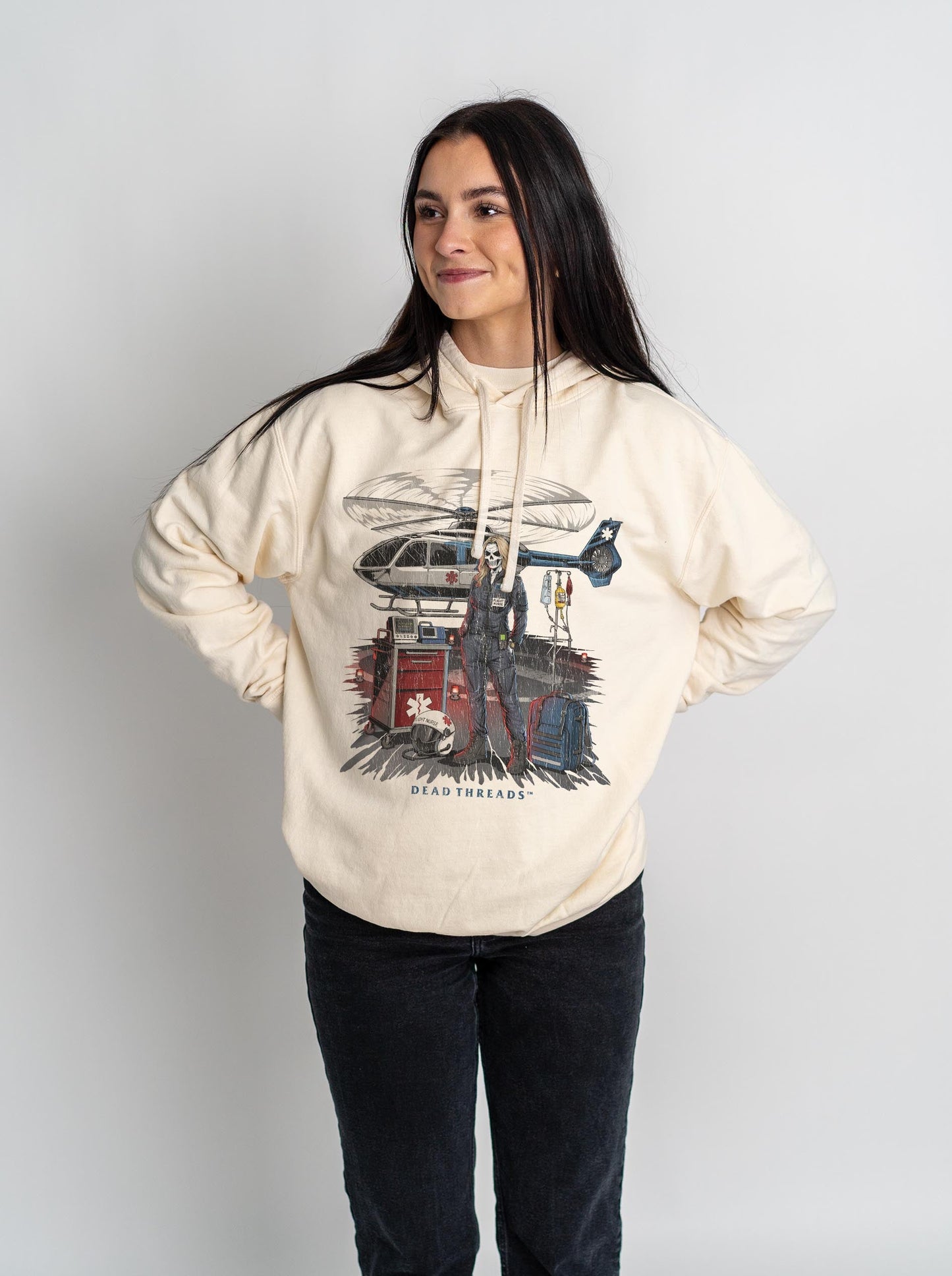 FLIGHT NURSE - LIGHTWEIGHT HOODIE – Lightweight – Dead Threads Apparel
