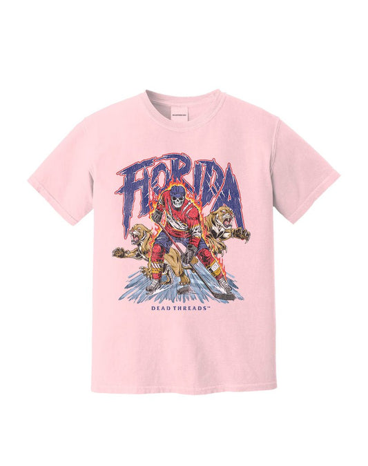 FLORIDA HOCKEY - PINK – T-Shirt – Dead Threads Apparel