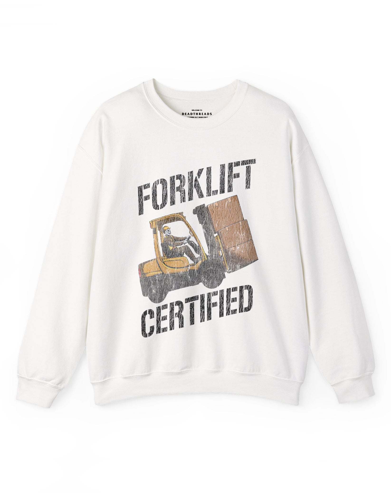 FORKLIFT CERTIFIED CREWNECK SWEATSHIRT – Sweatshirt – Dead Threads Apparel