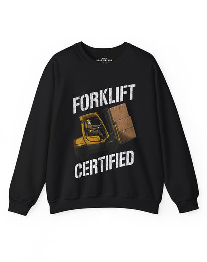 FORKLIFT CERTIFIED CREWNECK SWEATSHIRT – Sweatshirt – Dead Threads Apparel