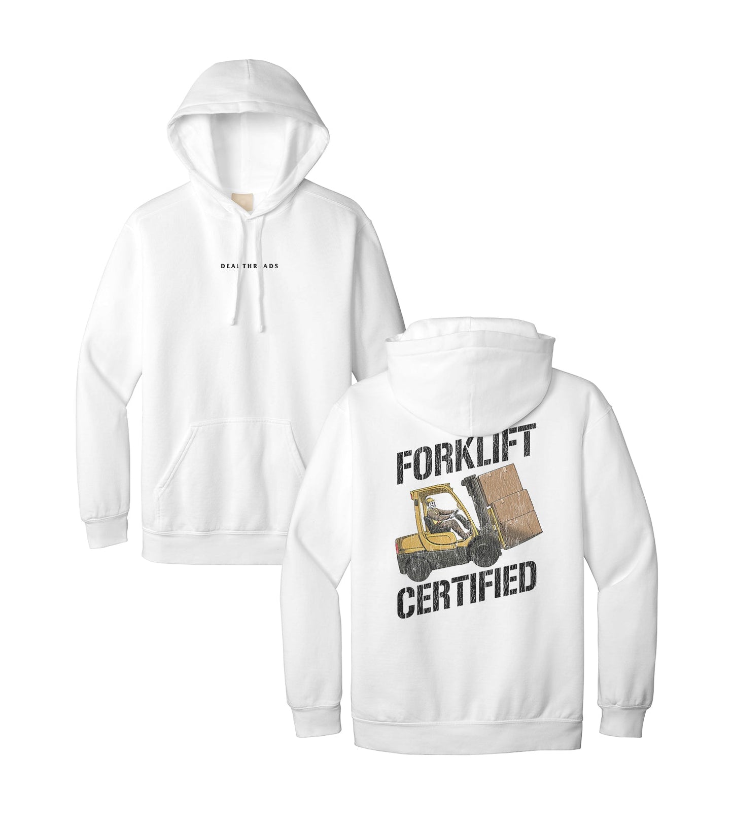 FORKLIFT CERTIFIED - “DT ESSENTIAL" HOODIE – Hoodie – Dead Threads Apparel