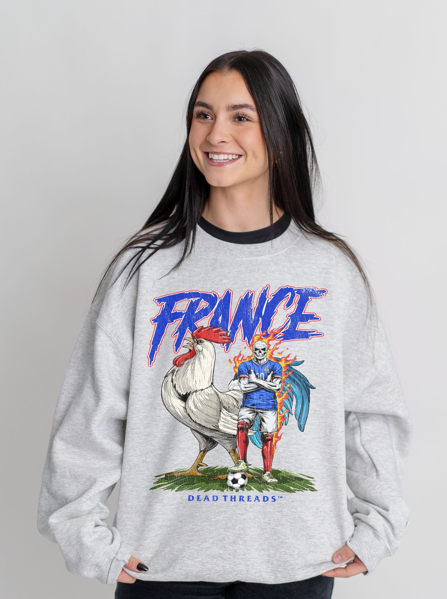 FRANCE SOCCER CREWNECK SWEATSHIRT – Sweatshirt – Dead Threads Apparel