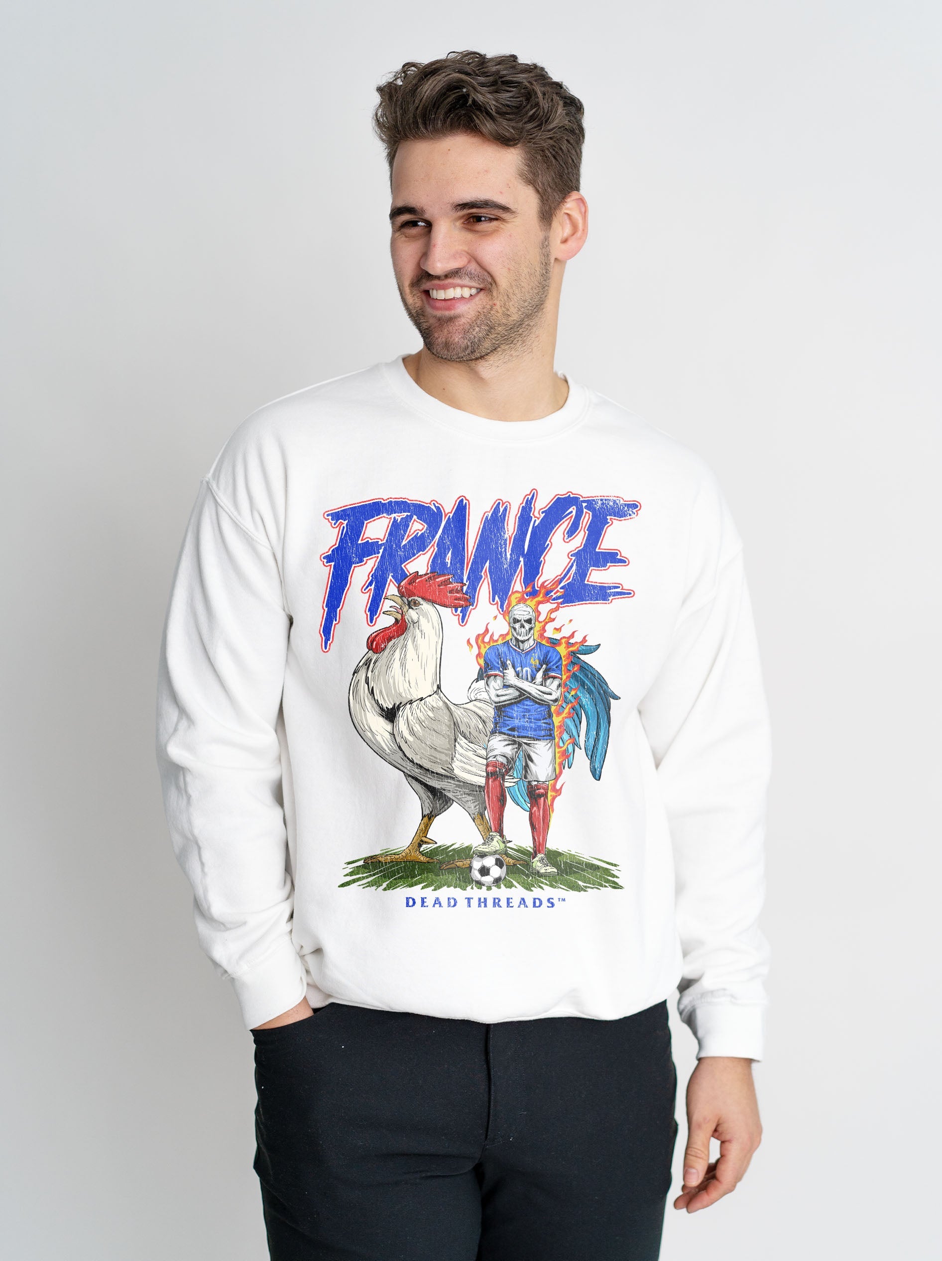 FRANCE SOCCER CREWNECK SWEATSHIRT – Sweatshirt – Dead Threads Apparel