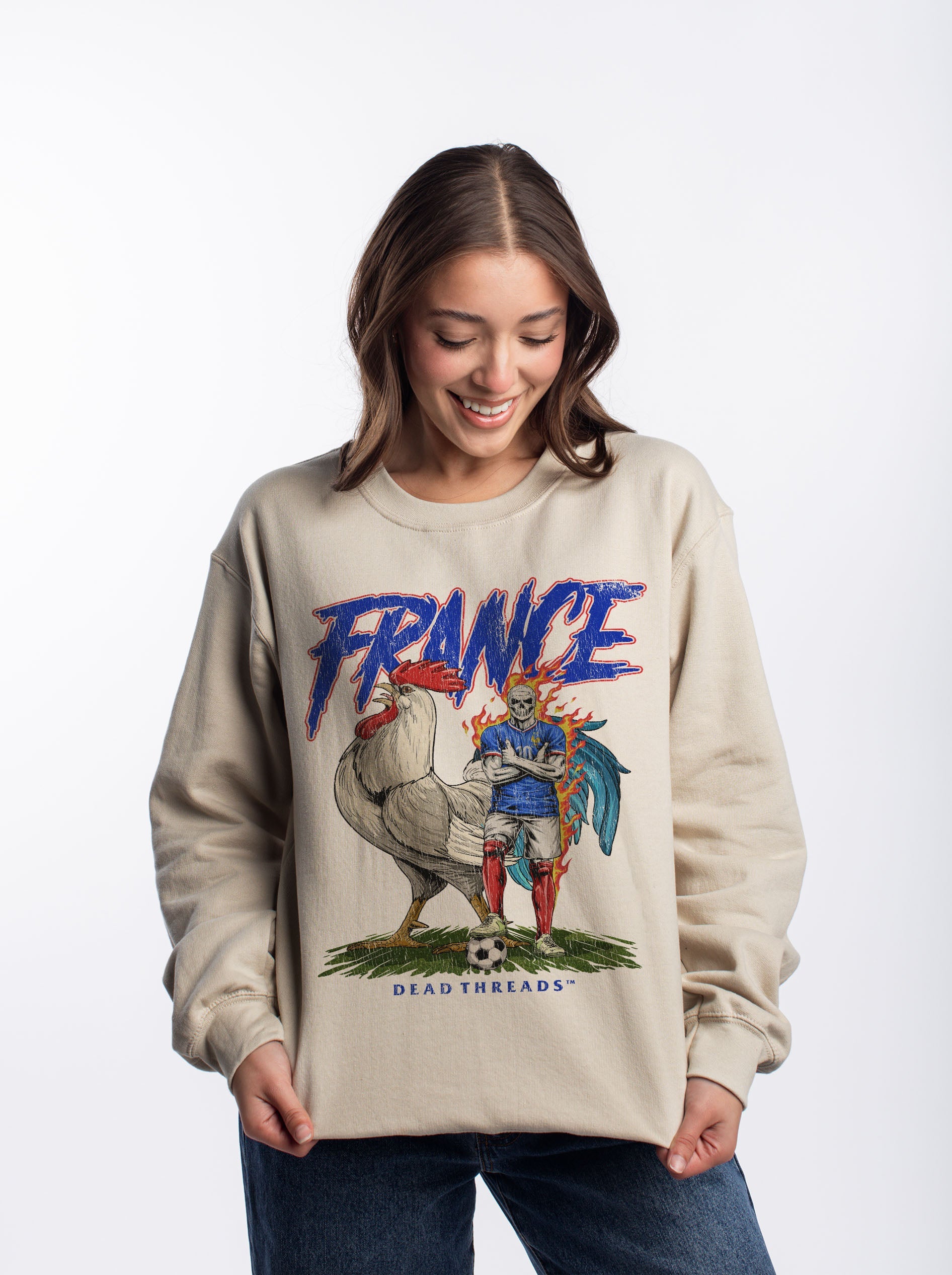 FRANCE SOCCER CREWNECK SWEATSHIRT – Sweatshirt – Dead Threads Apparel