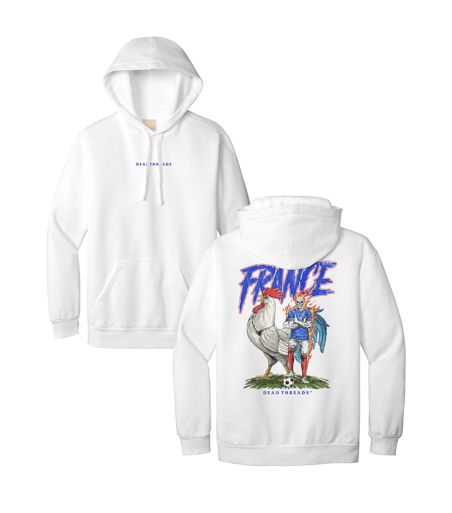 FRANCE SOCCER - “DT ESSENTIAL" HOODIE – Hoodie – Dead Threads Apparel