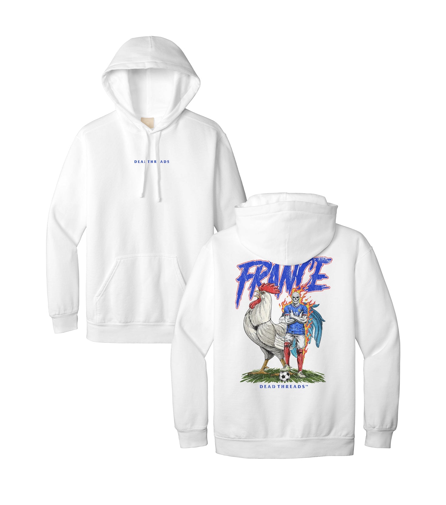 FRANCE SOCCER - “DT ESSENTIAL" HOODIE – Hoodie – Dead Threads Apparel
