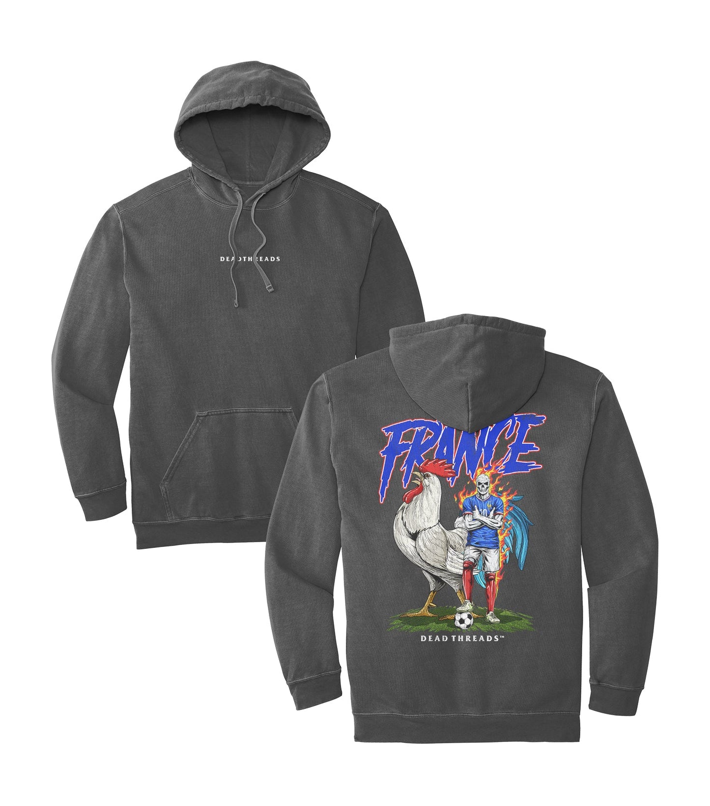 FRANCE SOCCER - “DT ESSENTIAL" HOODIE – Hoodie – Dead Threads Apparel