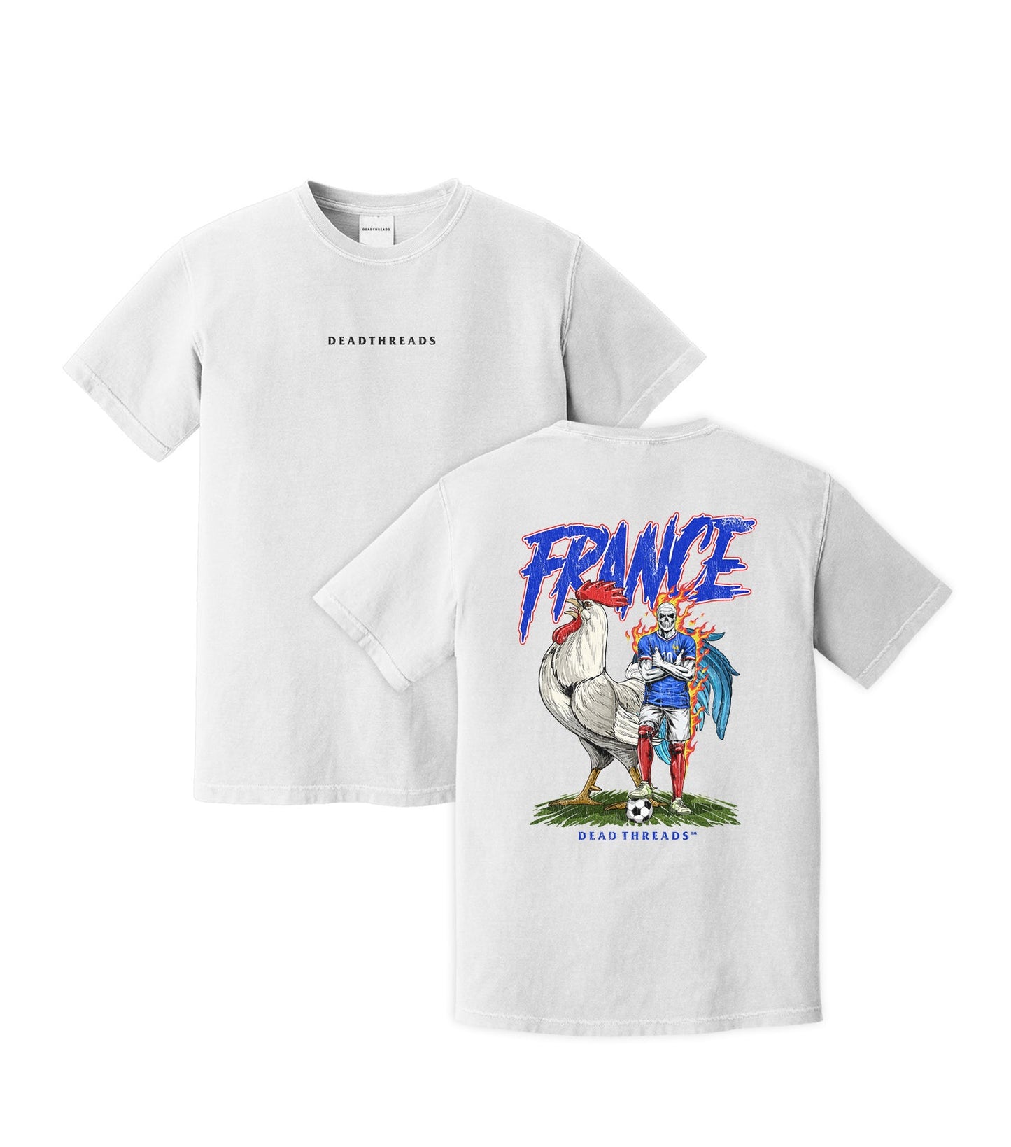FRANCE SOCCER - “DT ESSENTIAL" PREMIUM T - SHIRT – T-Shirt – Dead Threads Apparel