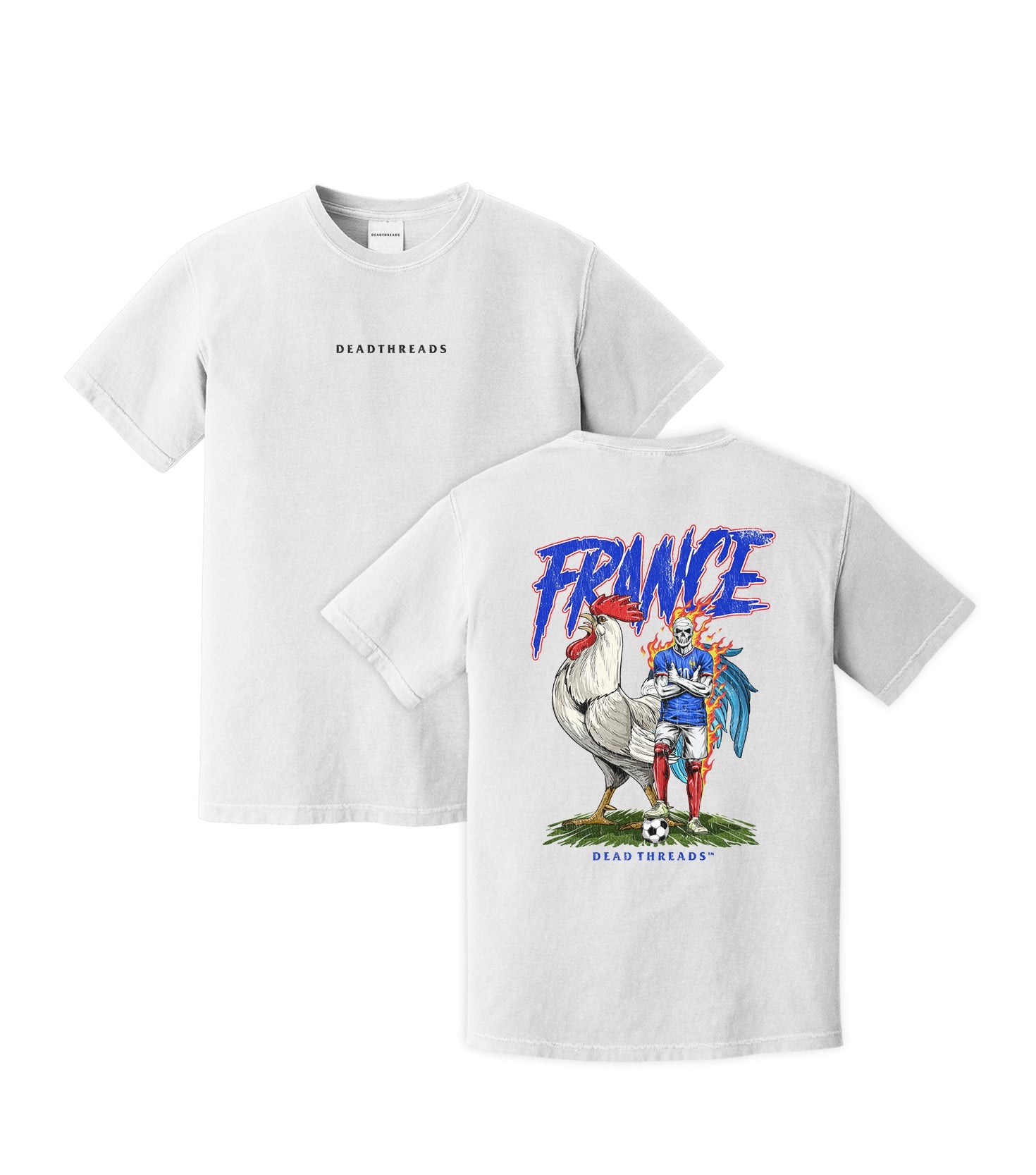 FRANCE SOCCER - “DT ESSENTIAL" PREMIUM T - SHIRT – T-Shirt – Dead Threads Apparel