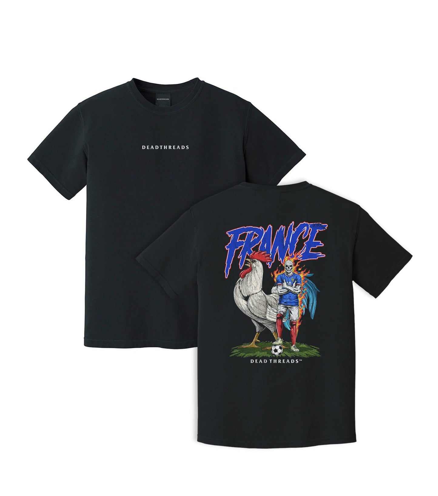 FRANCE SOCCER - “DT ESSENTIAL" PREMIUM T - SHIRT – T-Shirt – Dead Threads Apparel