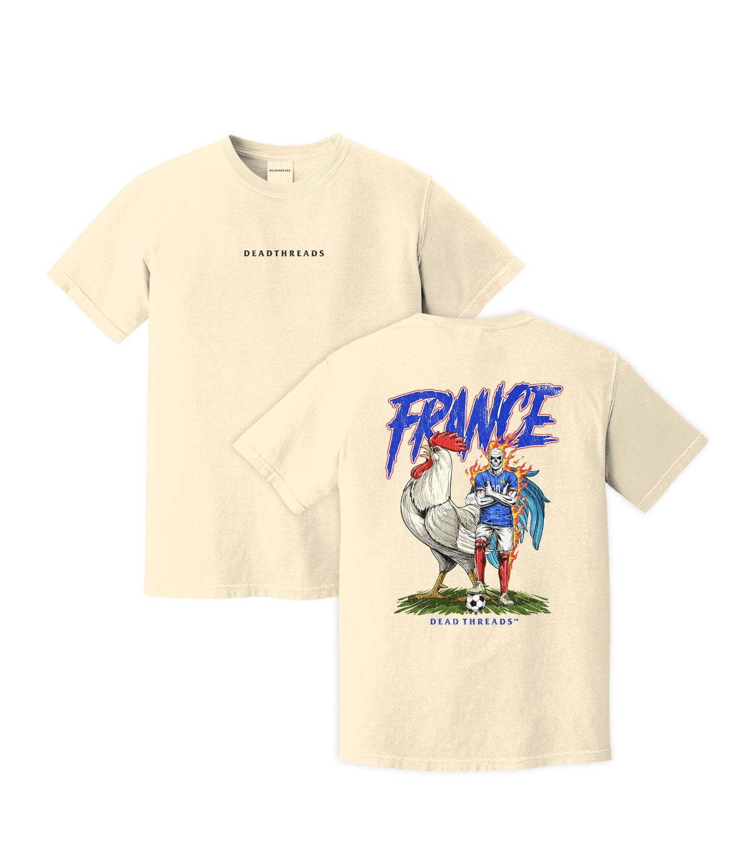 FRANCE SOCCER - “DT ESSENTIAL" PREMIUM T - SHIRT – T-Shirt – Dead Threads Apparel