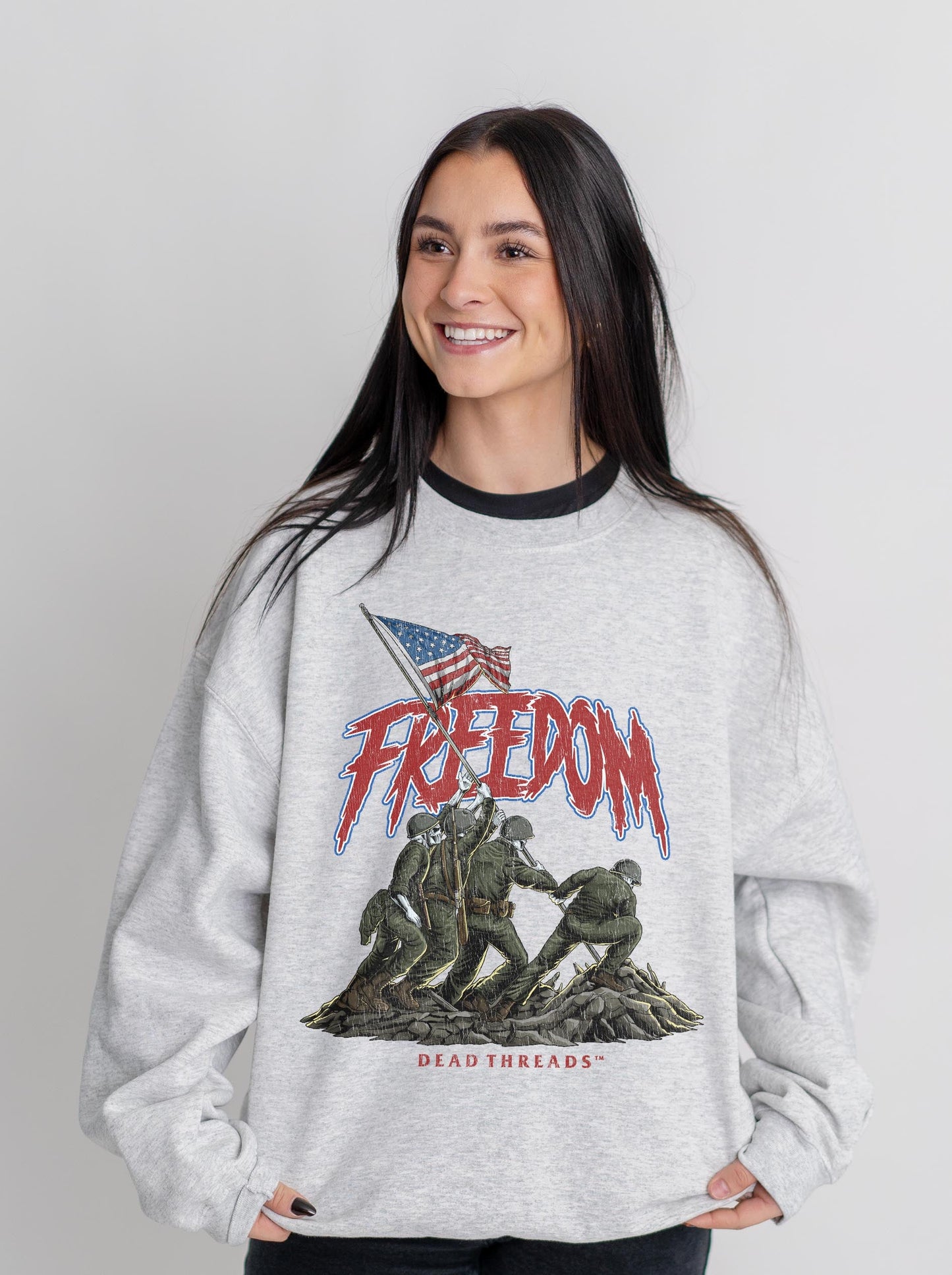 FREEDOM v1 CREWNECK SWEATSHIRT – Sweatshirt – Dead Threads Apparel