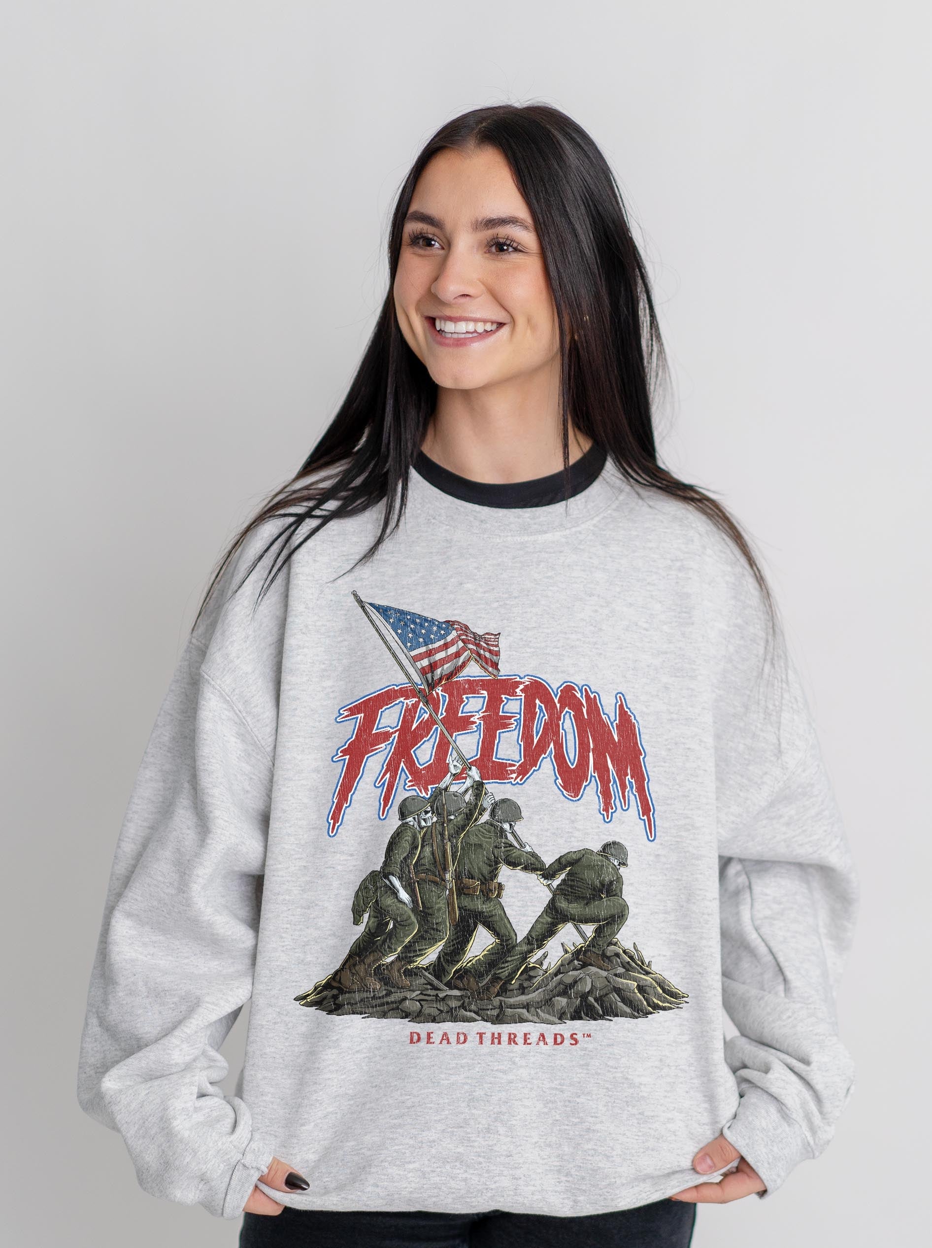 FREEDOM v1 CREWNECK SWEATSHIRT – Sweatshirt – Dead Threads Apparel