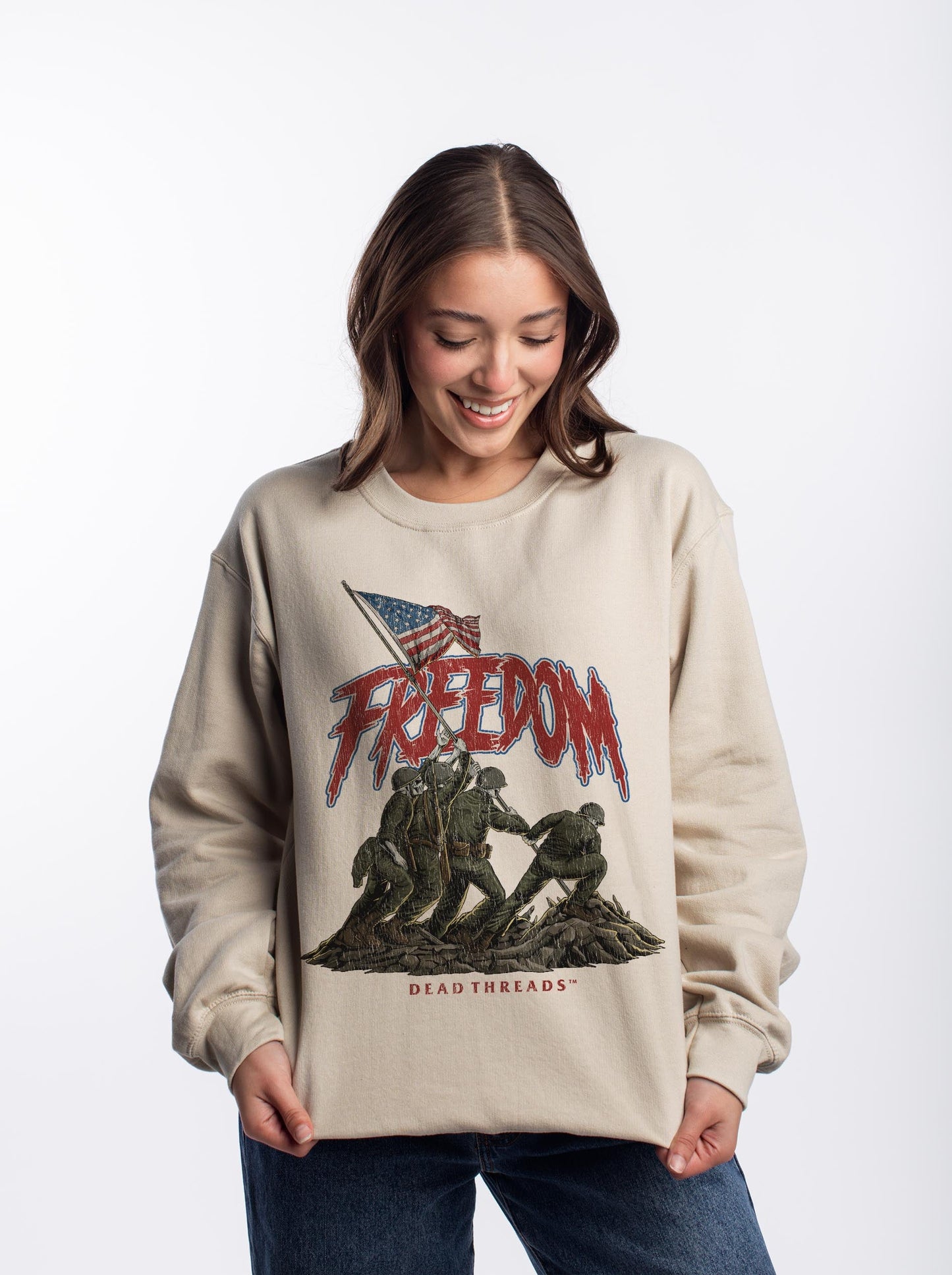 FREEDOM v1 CREWNECK SWEATSHIRT – Sweatshirt – Dead Threads Apparel
