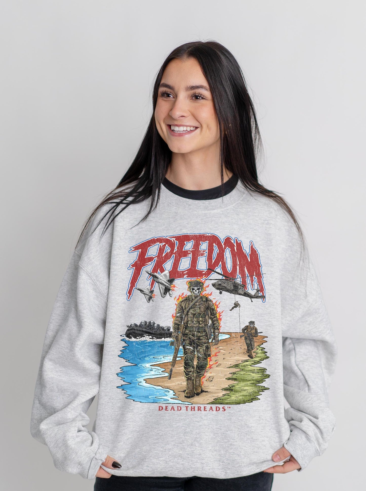 FREEDOM v2 CREWNECK SWEATSHIRT – Sweatshirt – Dead Threads Apparel