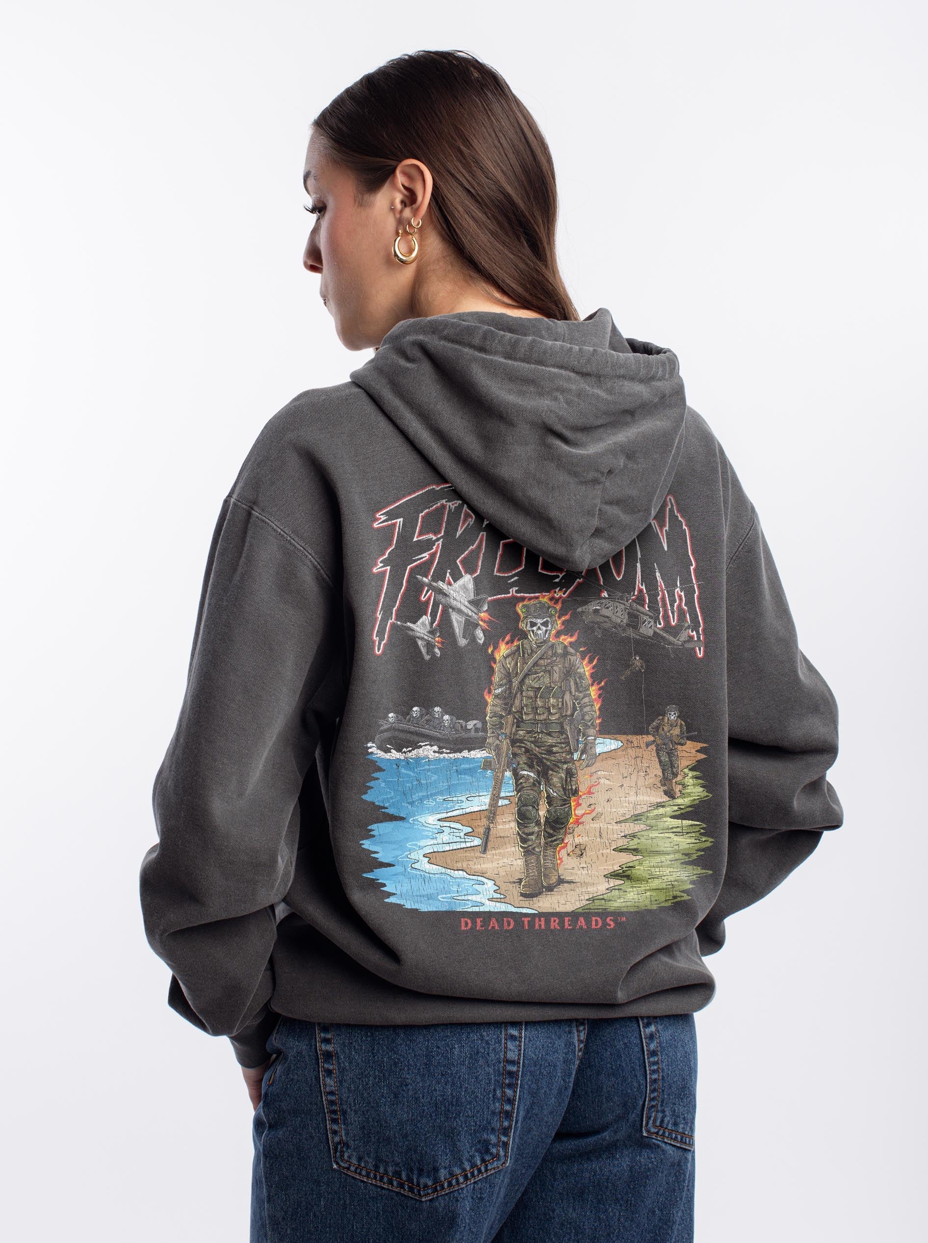 FREEDOM v2 - “DT ESSENTIAL" HOODIE – Hoodie – Dead Threads Apparel