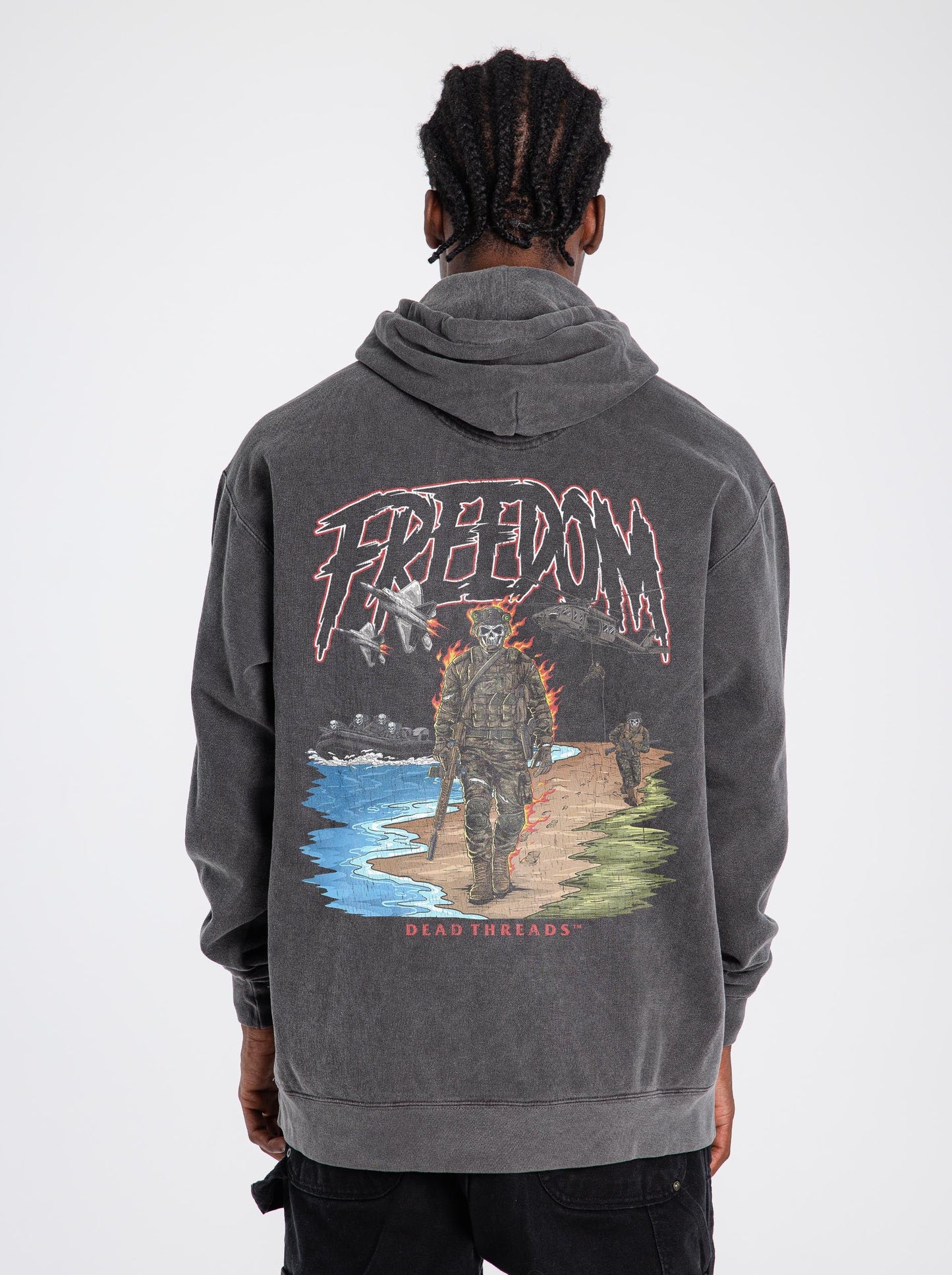 FREEDOM v2 - “DT ESSENTIAL" HOODIE – Hoodie – Dead Threads Apparel