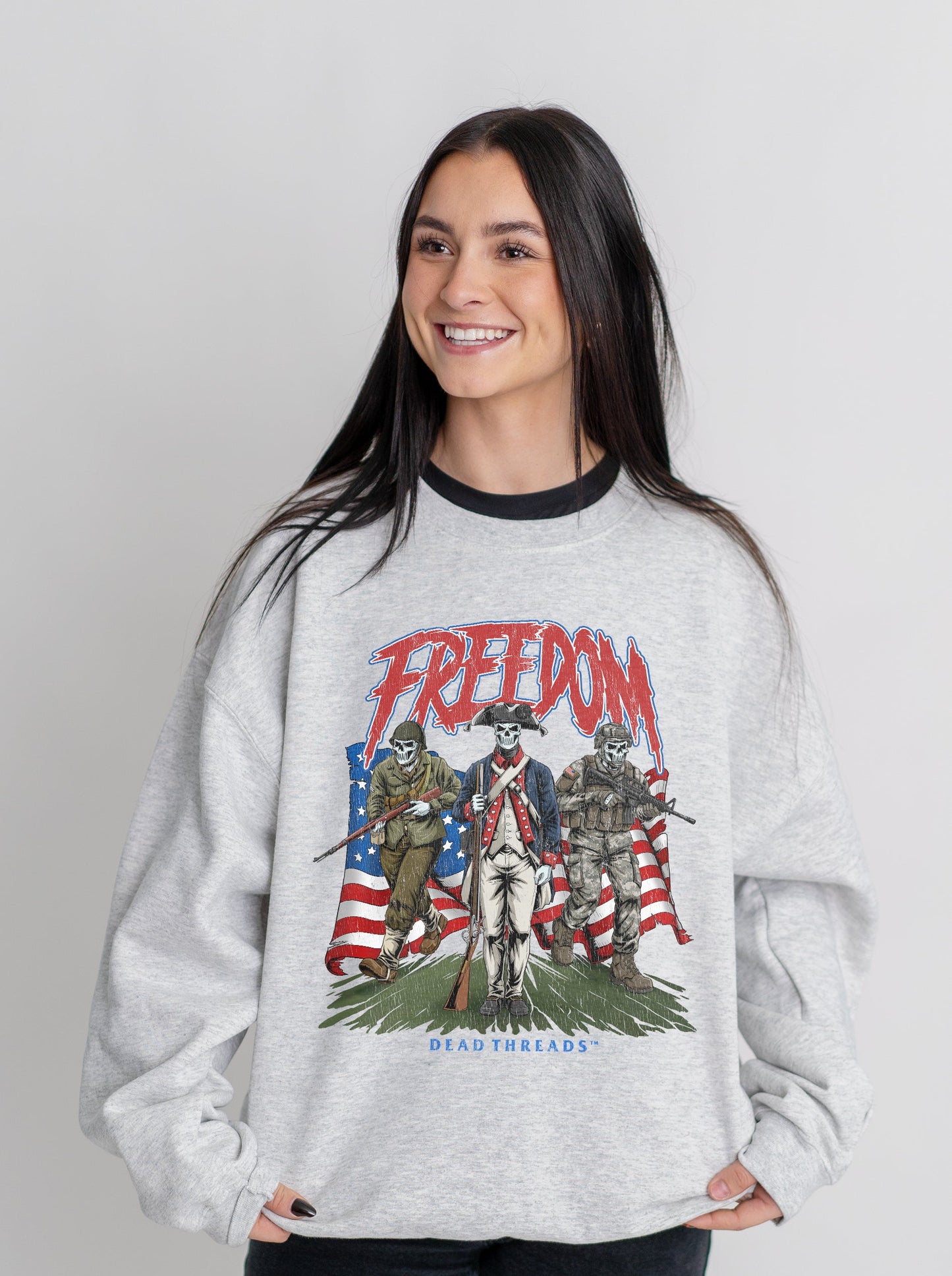 FREEDOM v3 CREWNECK SWEATSHIRT – Sweatshirt – Dead Threads Apparel