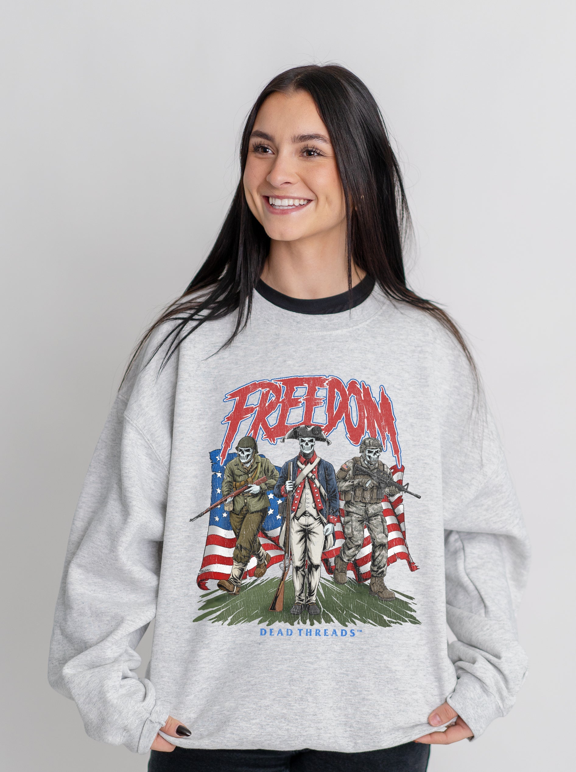 FREEDOM v3 CREWNECK SWEATSHIRT – Sweatshirt – Dead Threads Apparel