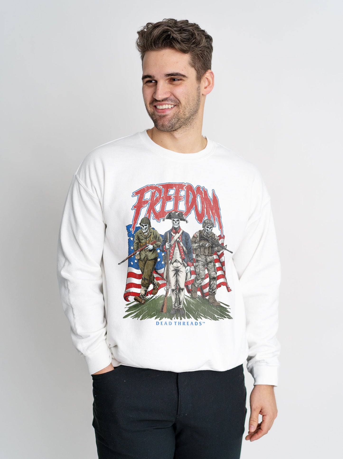 FREEDOM v3 CREWNECK SWEATSHIRT – Sweatshirt – Dead Threads Apparel