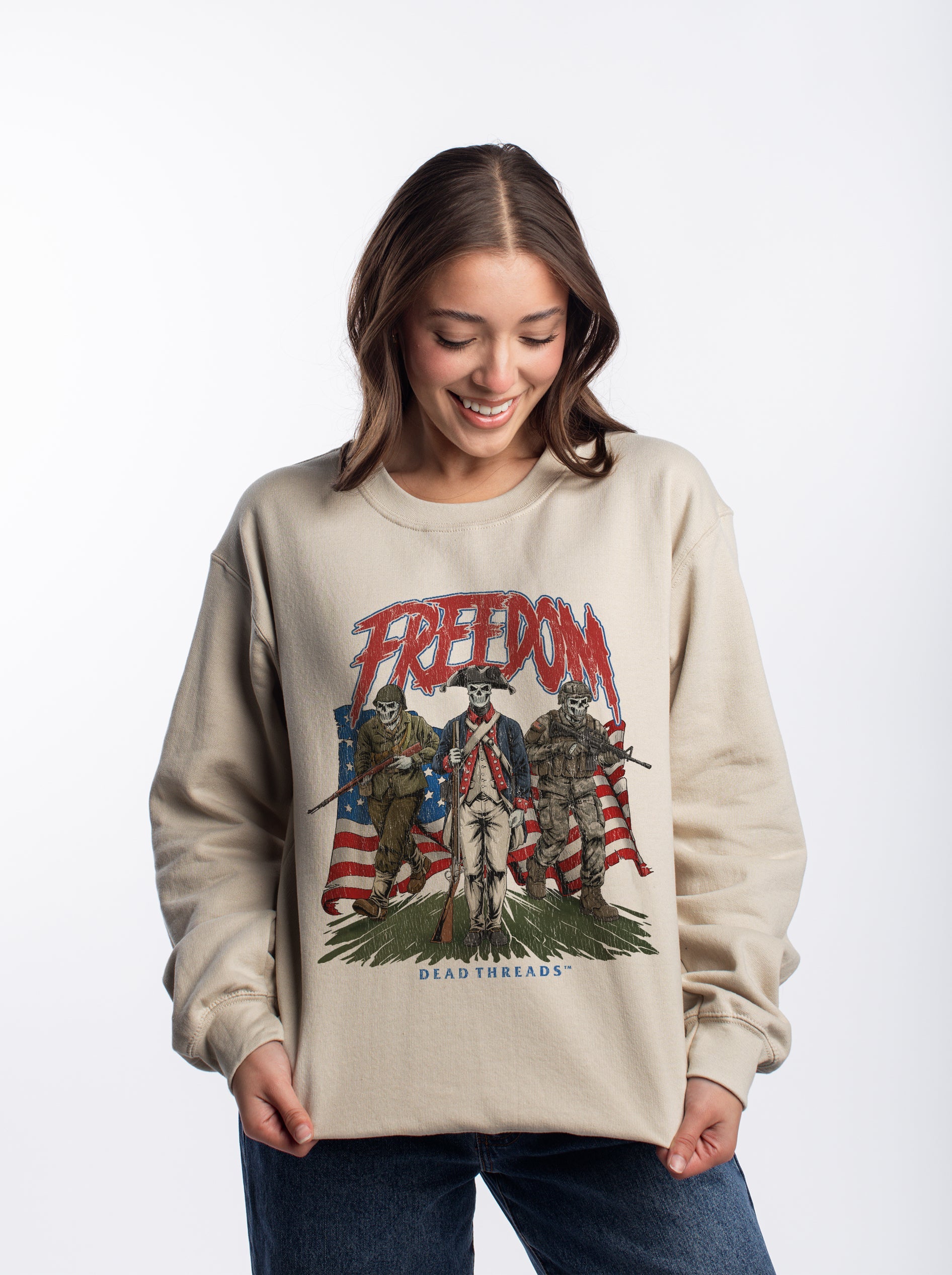 FREEDOM v3 CREWNECK SWEATSHIRT – Sweatshirt – Dead Threads Apparel