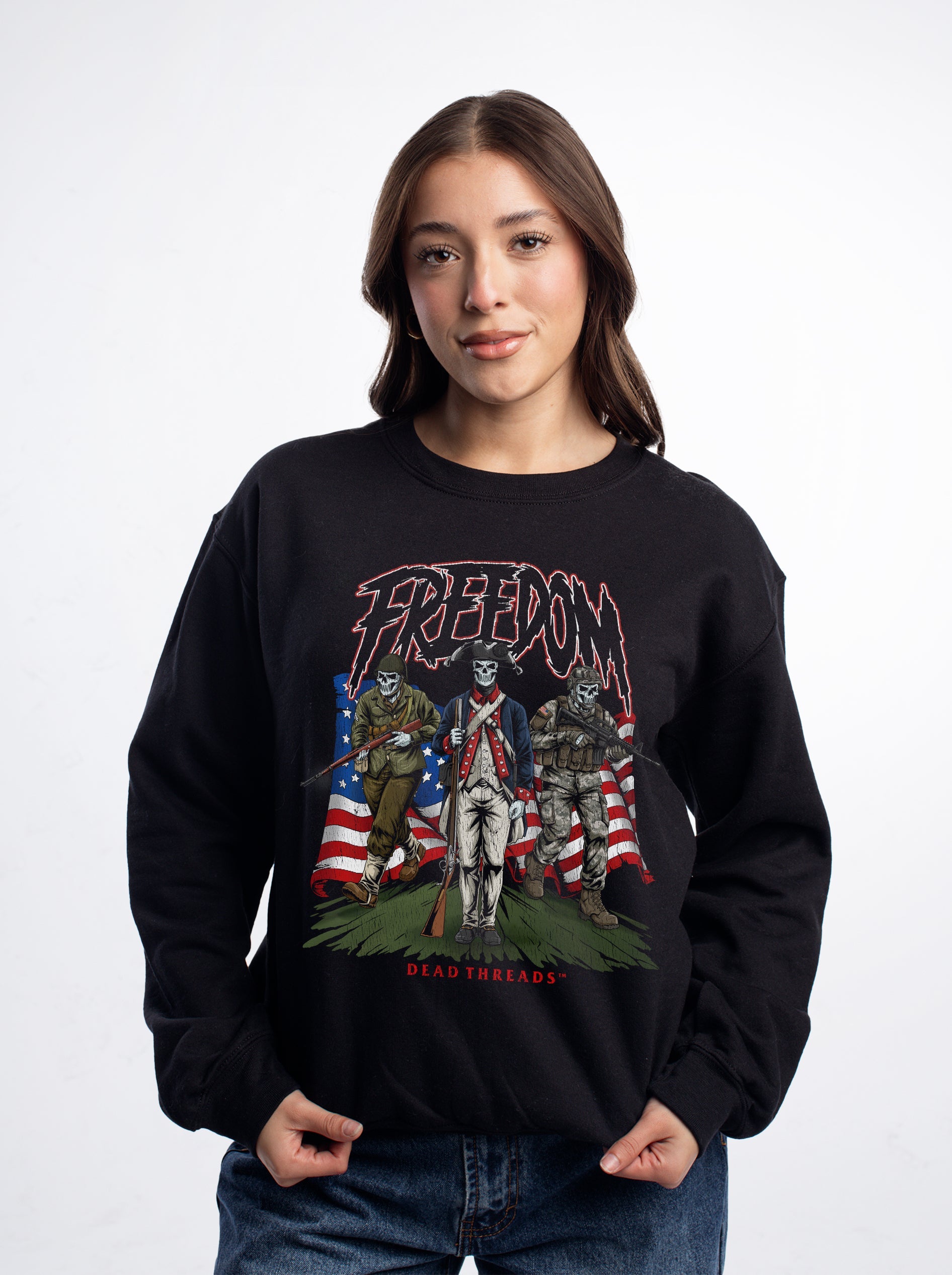 FREEDOM v3 CREWNECK SWEATSHIRT – Sweatshirt – Dead Threads Apparel