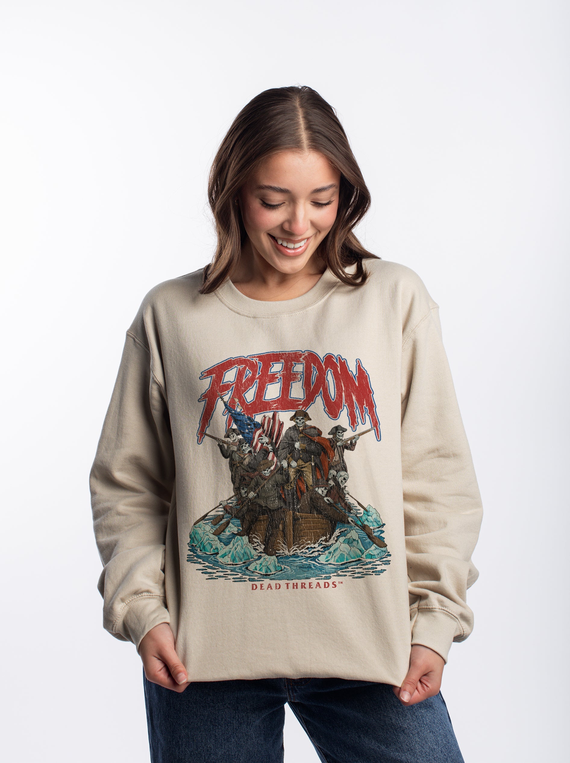 FREEDOM v4 CREWNECK SWEATSHIRT – Sweatshirt – Dead Threads Apparel