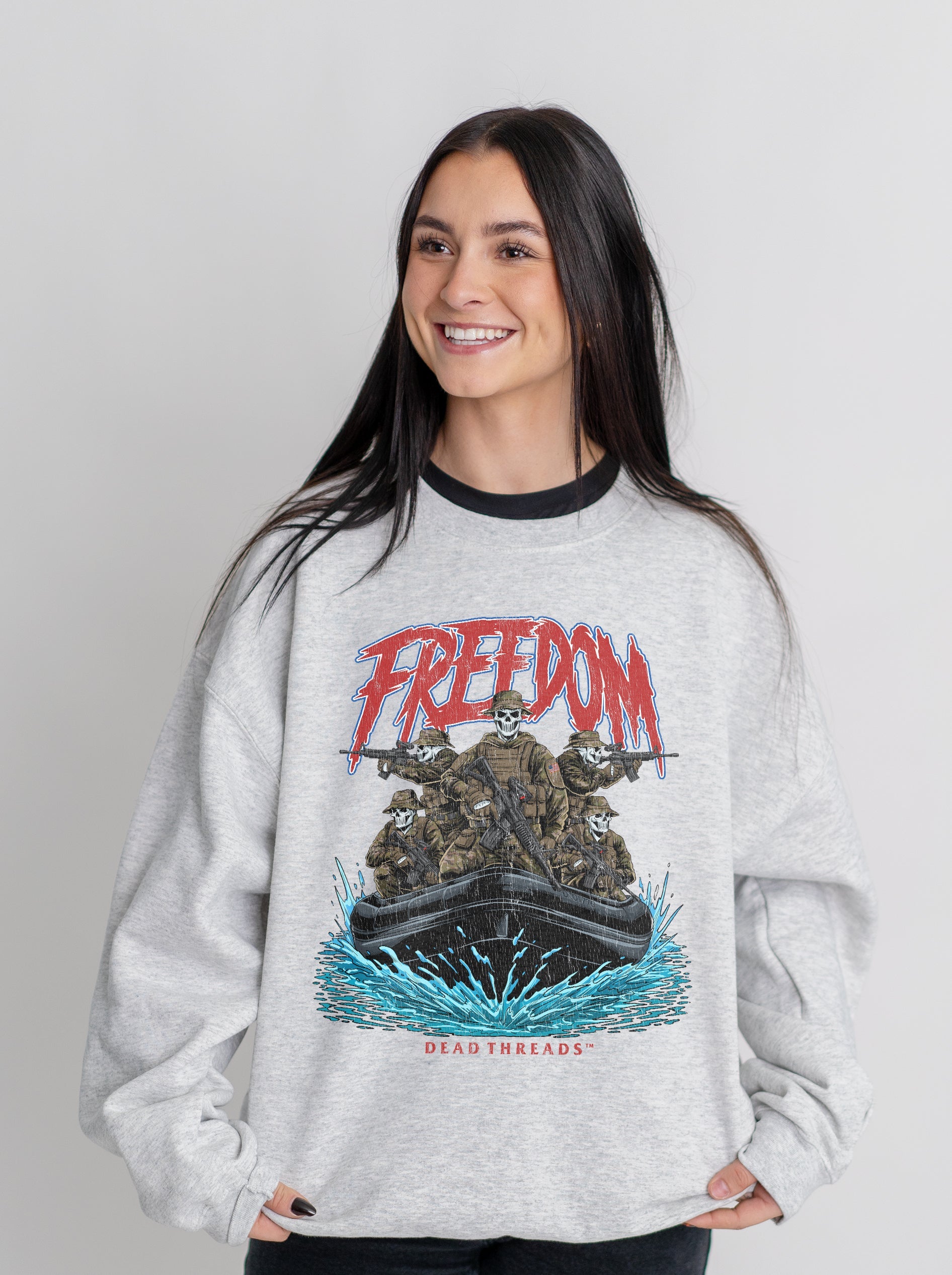 FREEDOM v5 CREWNECK SWEATSHIRT – Sweatshirt – Dead Threads Apparel
