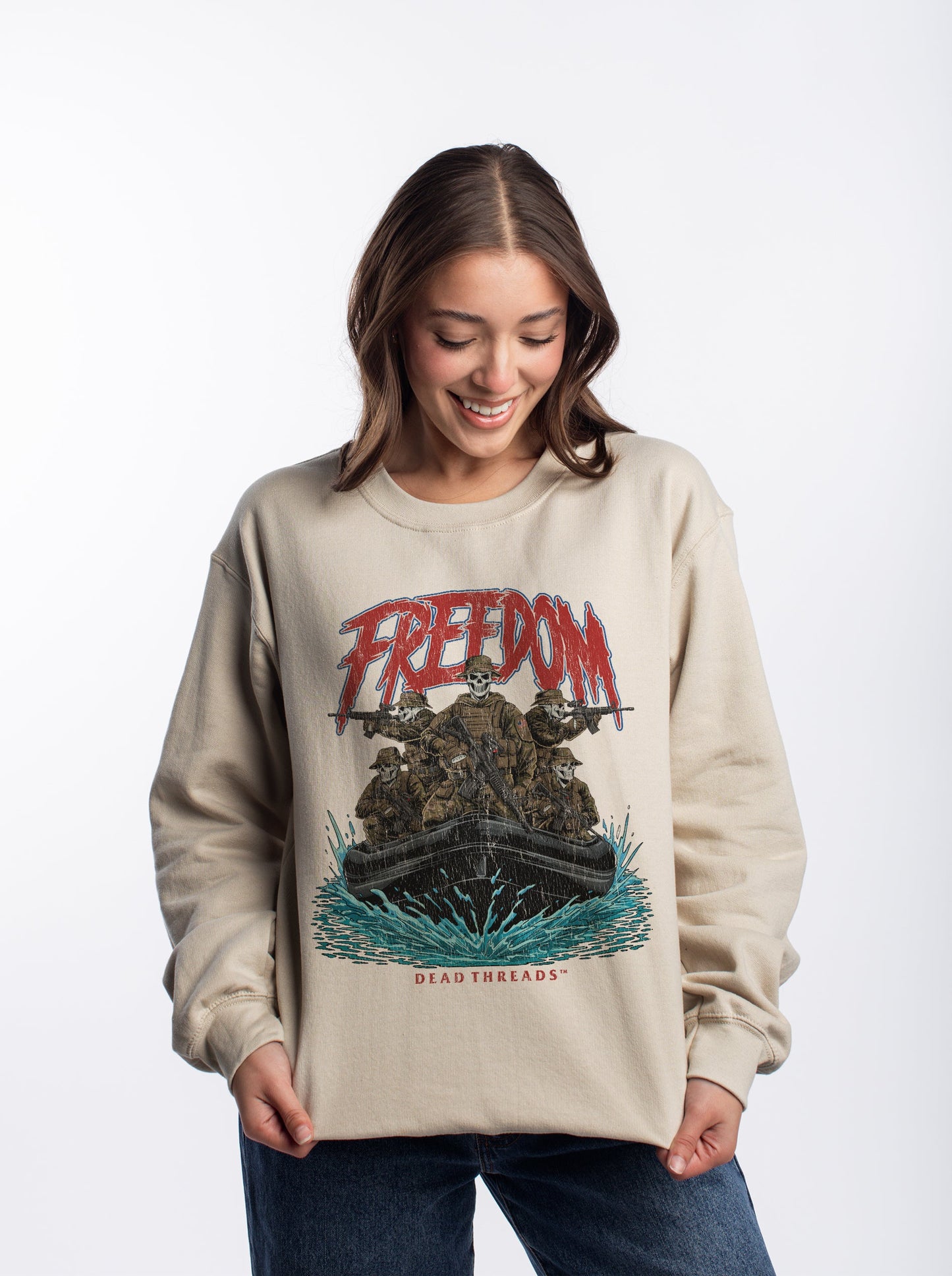FREEDOM v5 CREWNECK SWEATSHIRT – Sweatshirt – Dead Threads Apparel