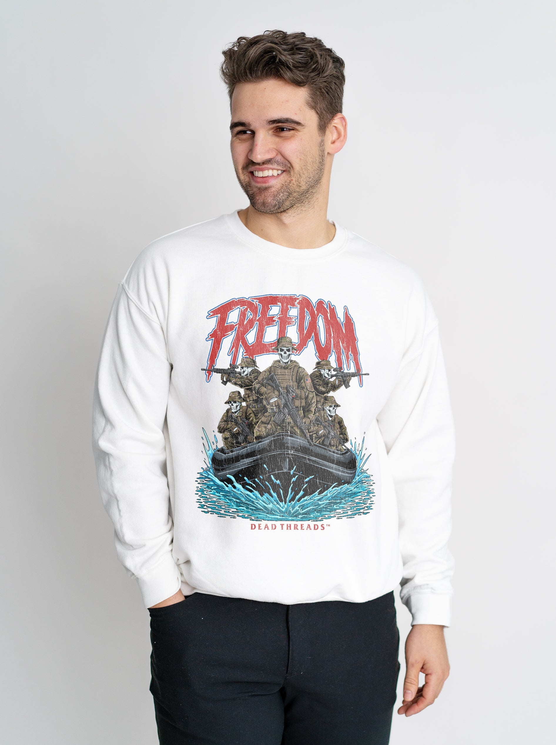FREEDOM v5 CREWNECK SWEATSHIRT – Sweatshirt – Dead Threads Apparel