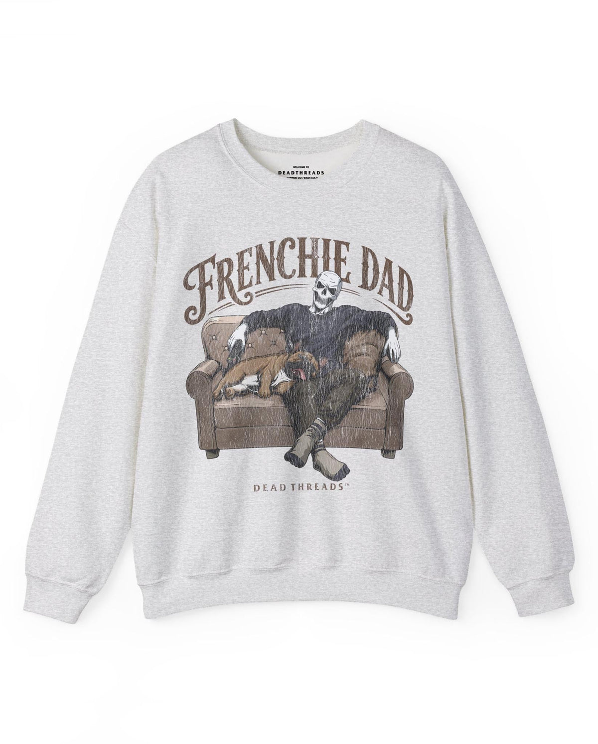 FRENCHIE DAD - CREWNECK SWEATSHIRT – Sweatshirt – Dead Threads Apparel