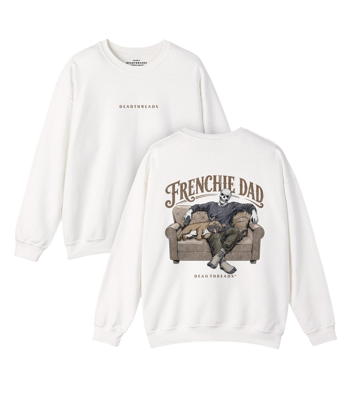 FRENCHIE DAD - “DT ESSENTIAL" CREWNECK SWEATSHIRT – Sweatshirt – Dead Threads Apparel