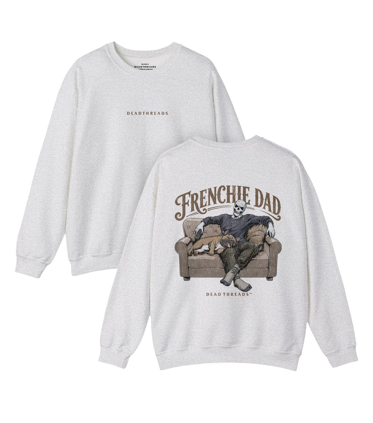 FRENCHIE DAD - “DT ESSENTIAL" CREWNECK SWEATSHIRT – Sweatshirt – Dead Threads Apparel