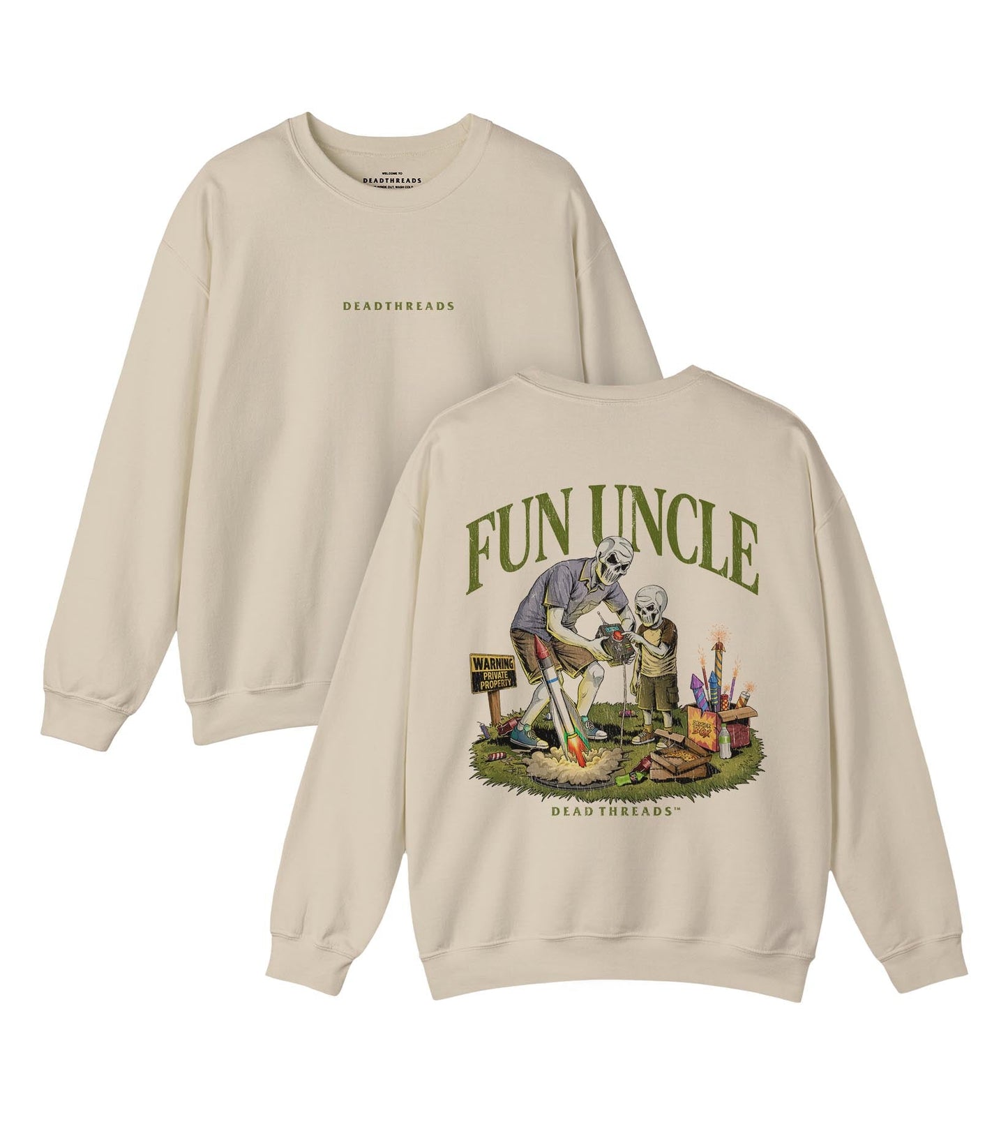 FUN UNCLE (BOY) - “DT ESSENTIAL" CREWNECK SWEATSHIRT – Sweatshirt – Dead Threads Apparel
