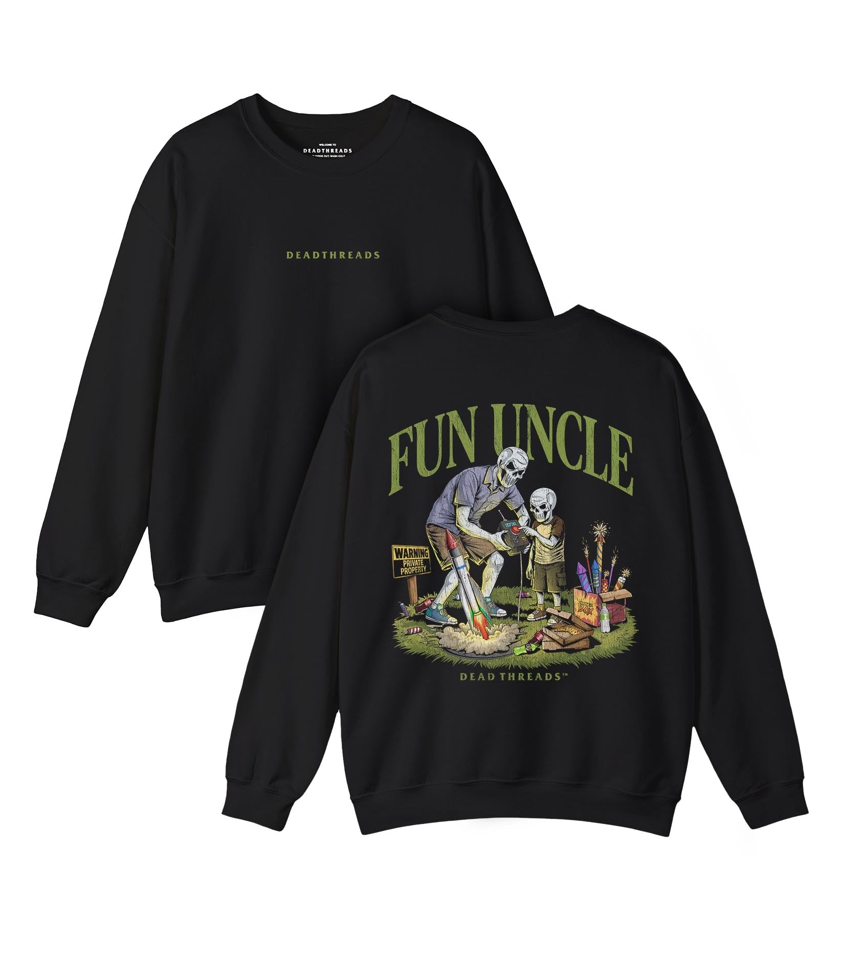 FUN UNCLE (BOY) - “DT ESSENTIAL" CREWNECK SWEATSHIRT – Sweatshirt – Dead Threads Apparel