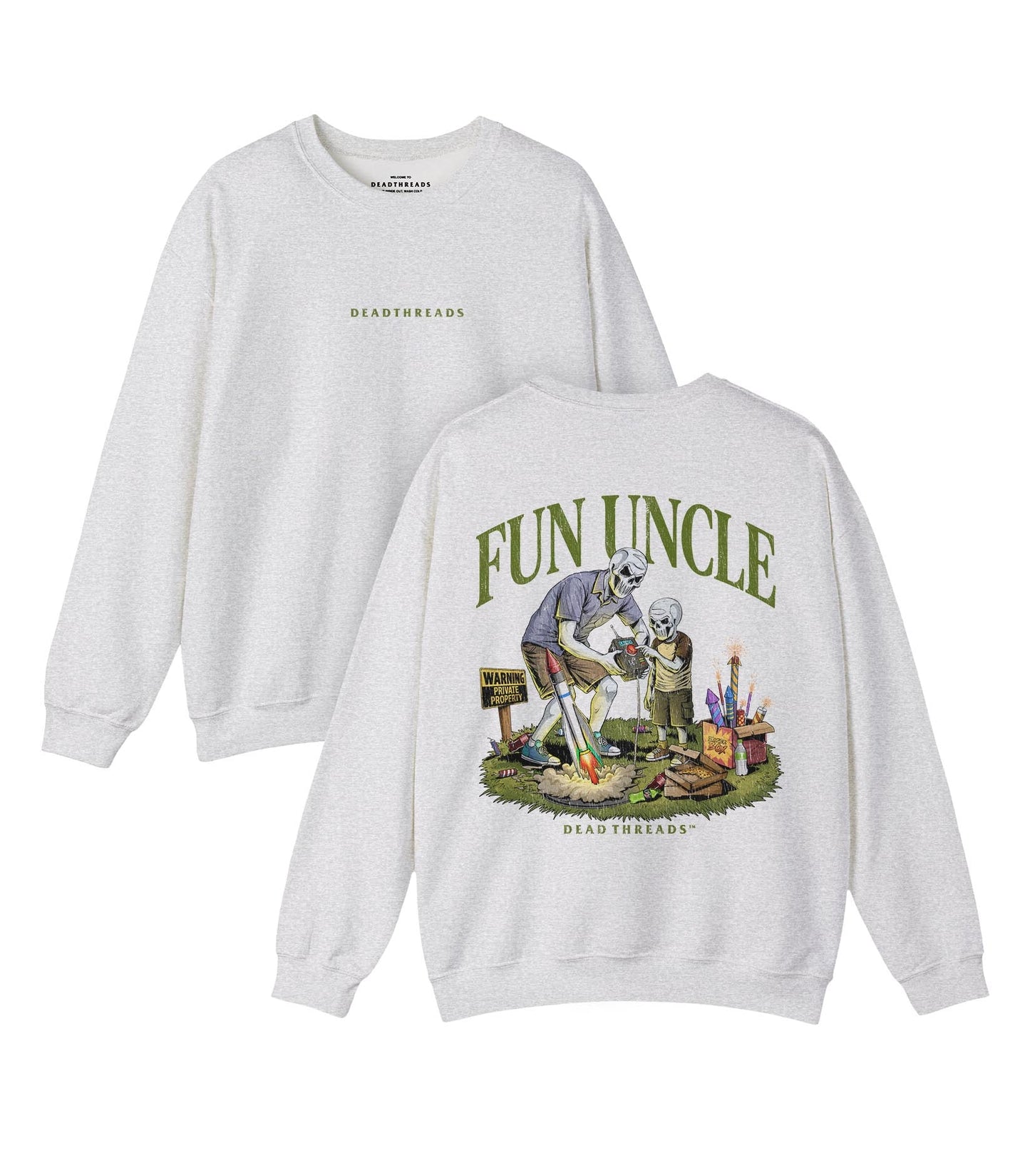 FUN UNCLE (BOY) - “DT ESSENTIAL" CREWNECK SWEATSHIRT – Sweatshirt – Dead Threads Apparel