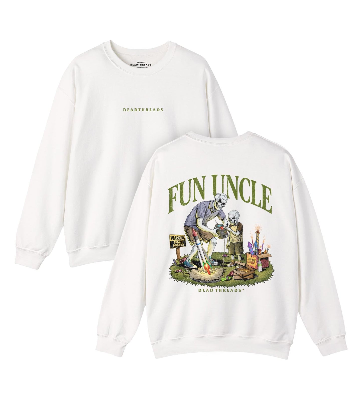 FUN UNCLE (BOY) - “DT ESSENTIAL" CREWNECK SWEATSHIRT – Sweatshirt – Dead Threads Apparel