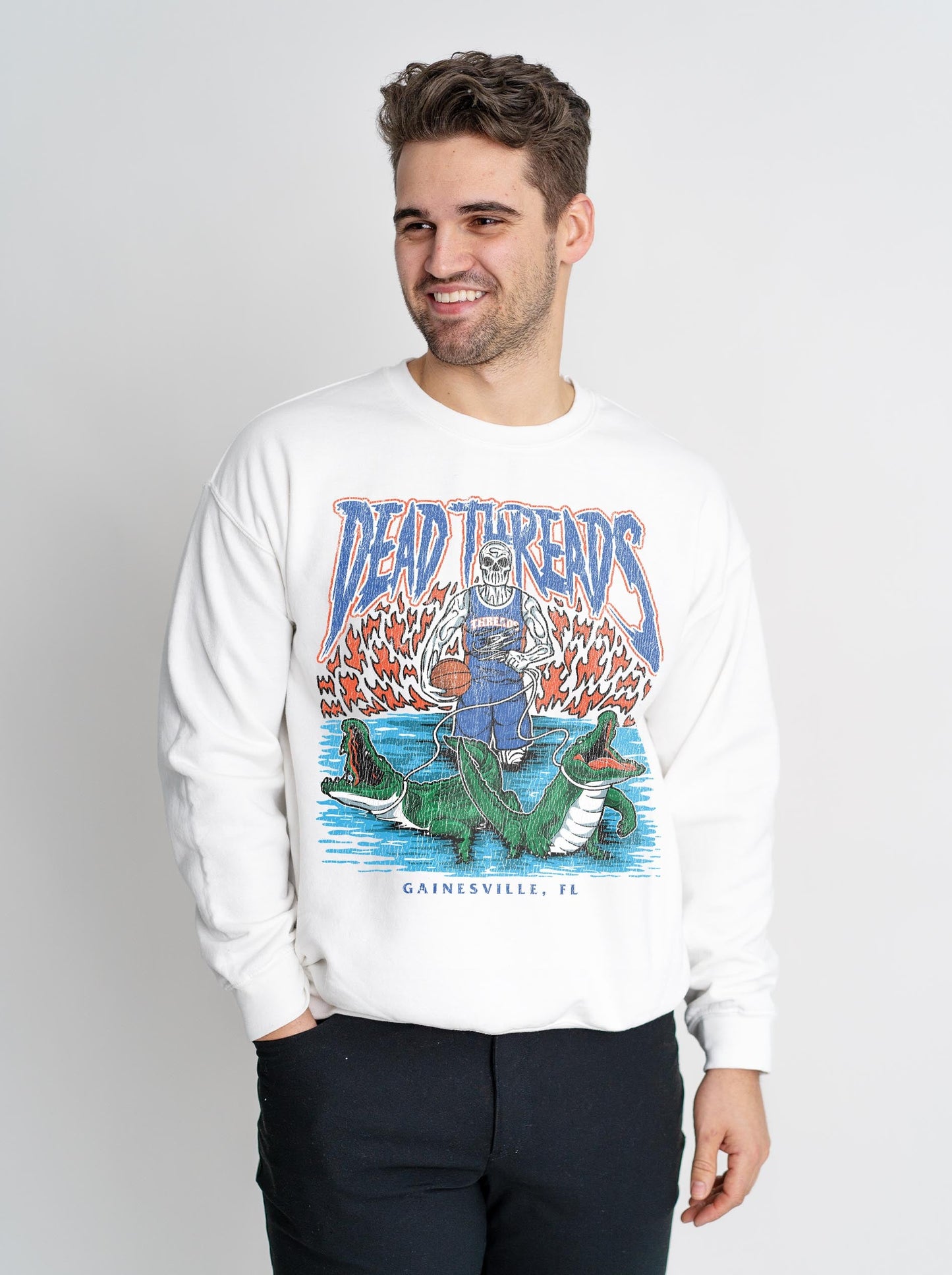 GAINESVILLE BASKETBALL - CREWNECK SWEATSHIRT – Sweatshirt – Dead Threads Apparel