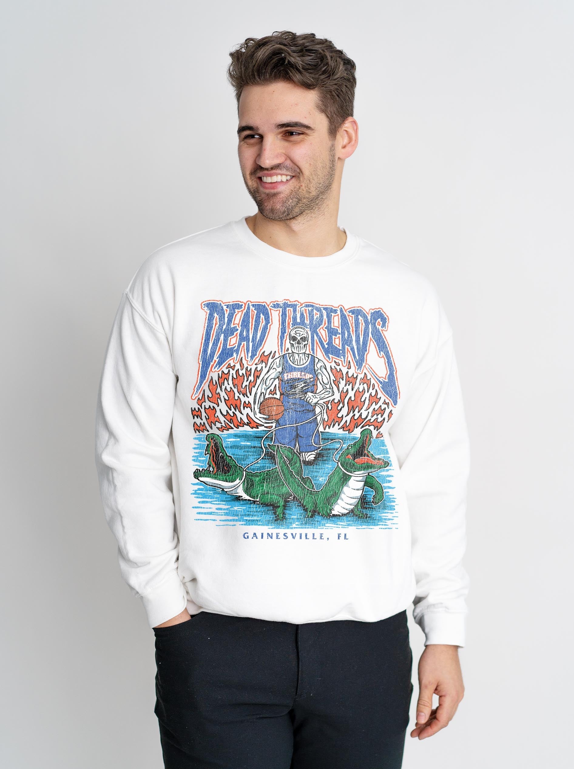 GAINESVILLE BASKETBALL - CREWNECK SWEATSHIRT – Sweatshirt – Dead Threads Apparel