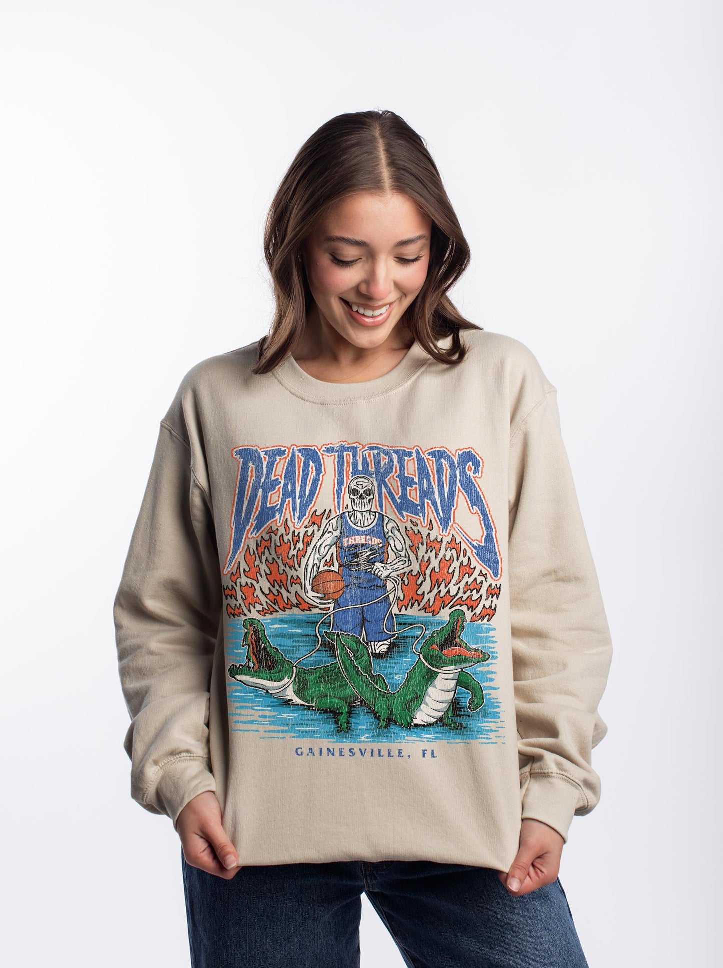 GAINESVILLE BASKETBALL - CREWNECK SWEATSHIRT – Sweatshirt – Dead Threads Apparel