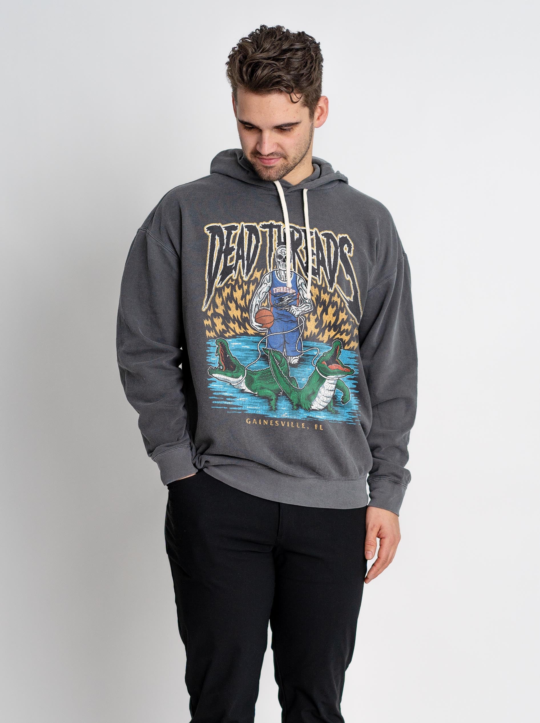 GAINESVILLE BASKETBALL - LIGHTWEIGHT HOODIE – Lightweight – Dead Threads Apparel