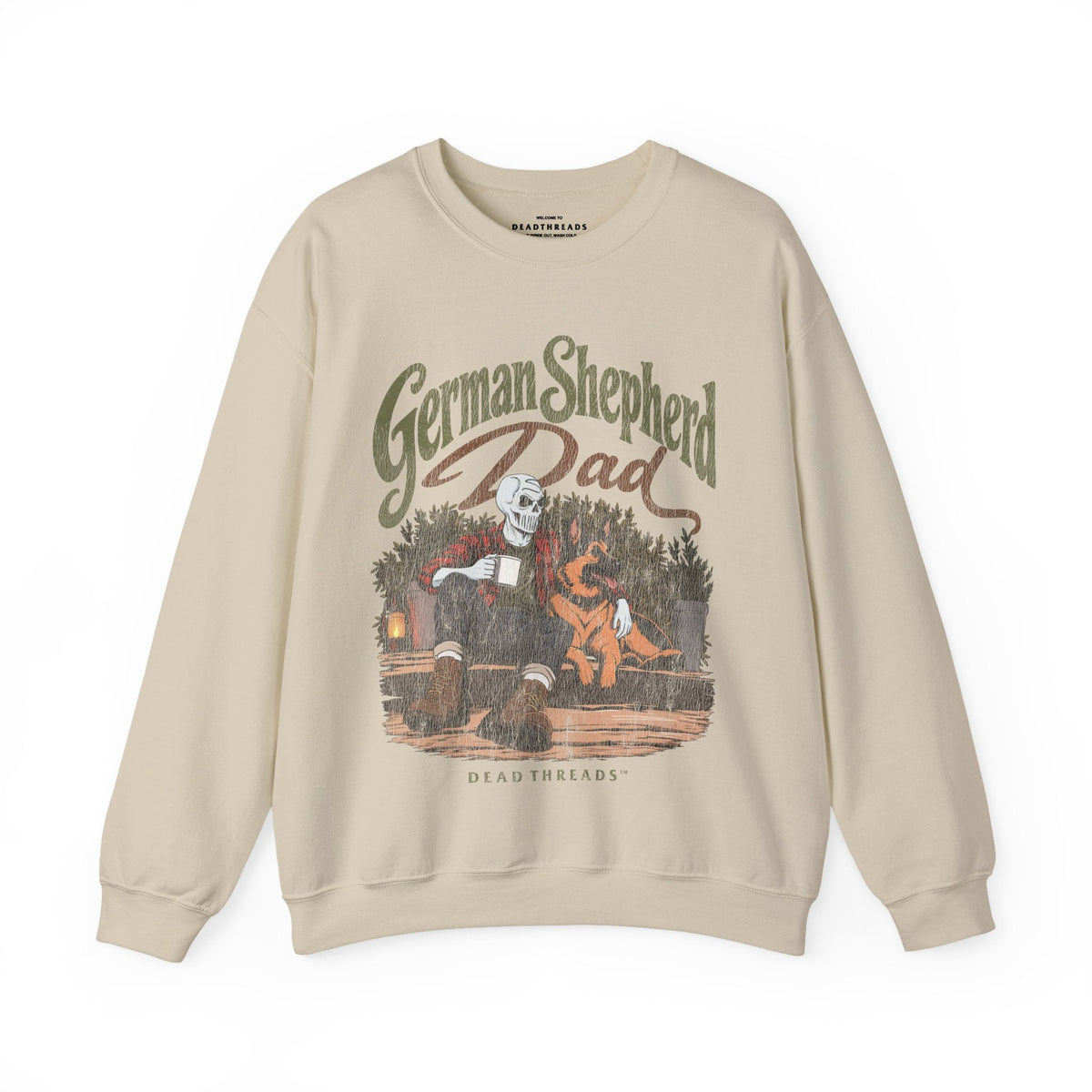GERMAN SHEPHERD DAD - CREWNECK SWEATSHIRT – Sweatshirt – Dead Threads Apparel
